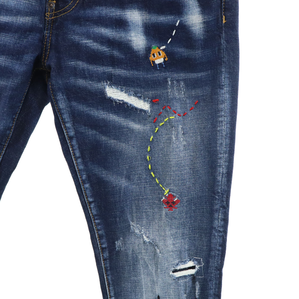 DSQUARED2 ディースクエアード イタリア製 デニムパンツ 50 インディゴブルー ジーンズ メンズ