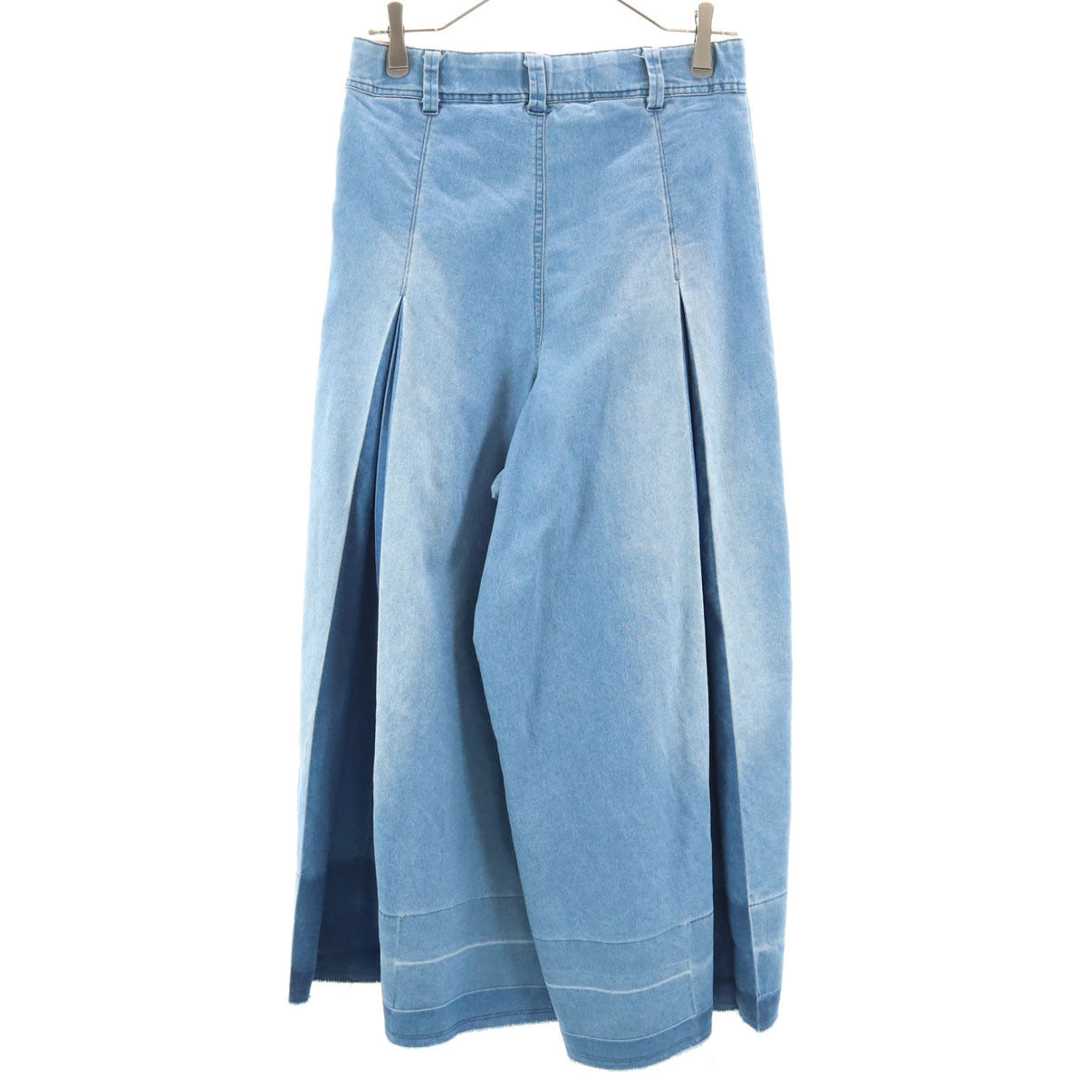 ScoLar スカラー ボックス プリーツパンツ M ブルー系 レディース