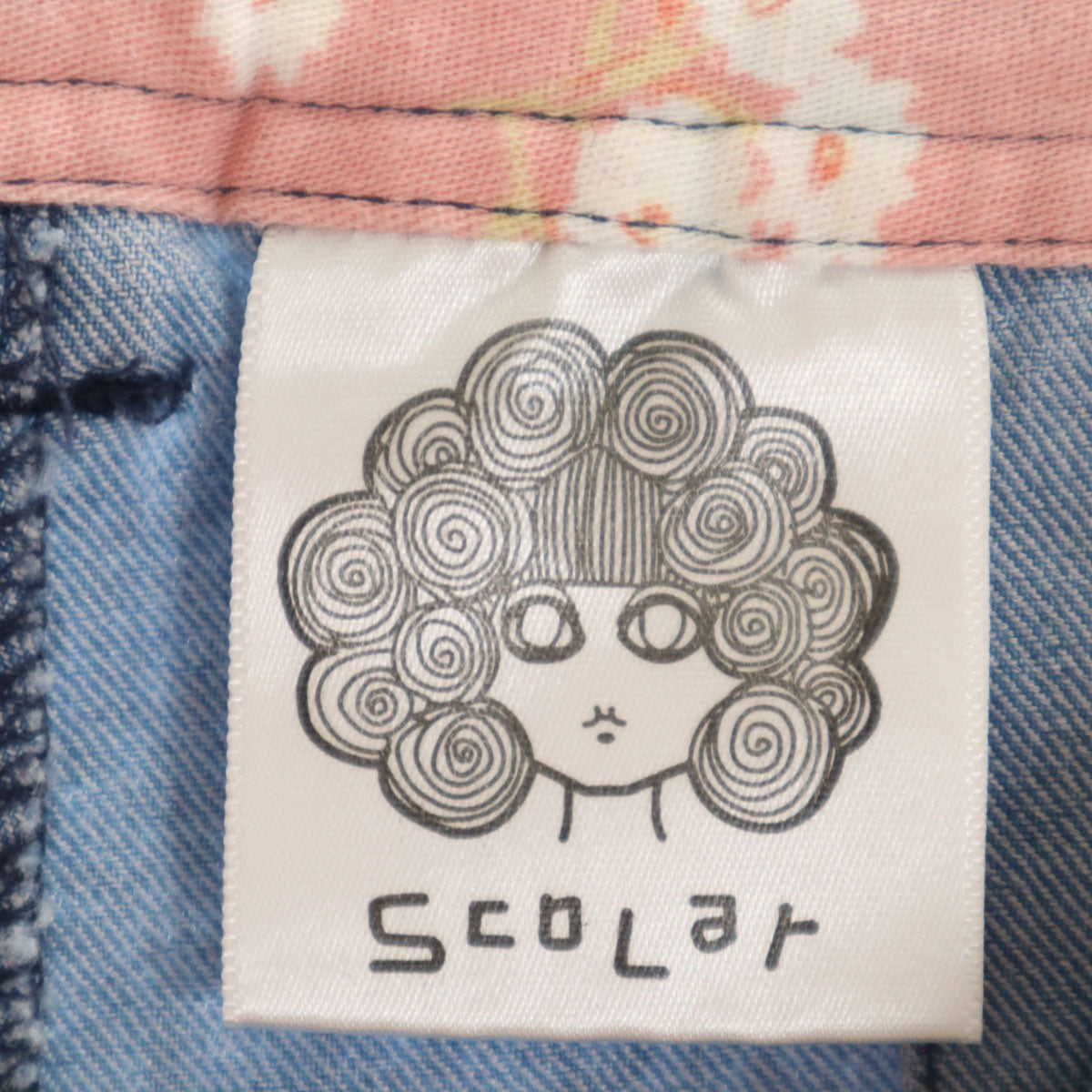 ScoLar スカラー ボックス プリーツパンツ M ブルー系 レディース