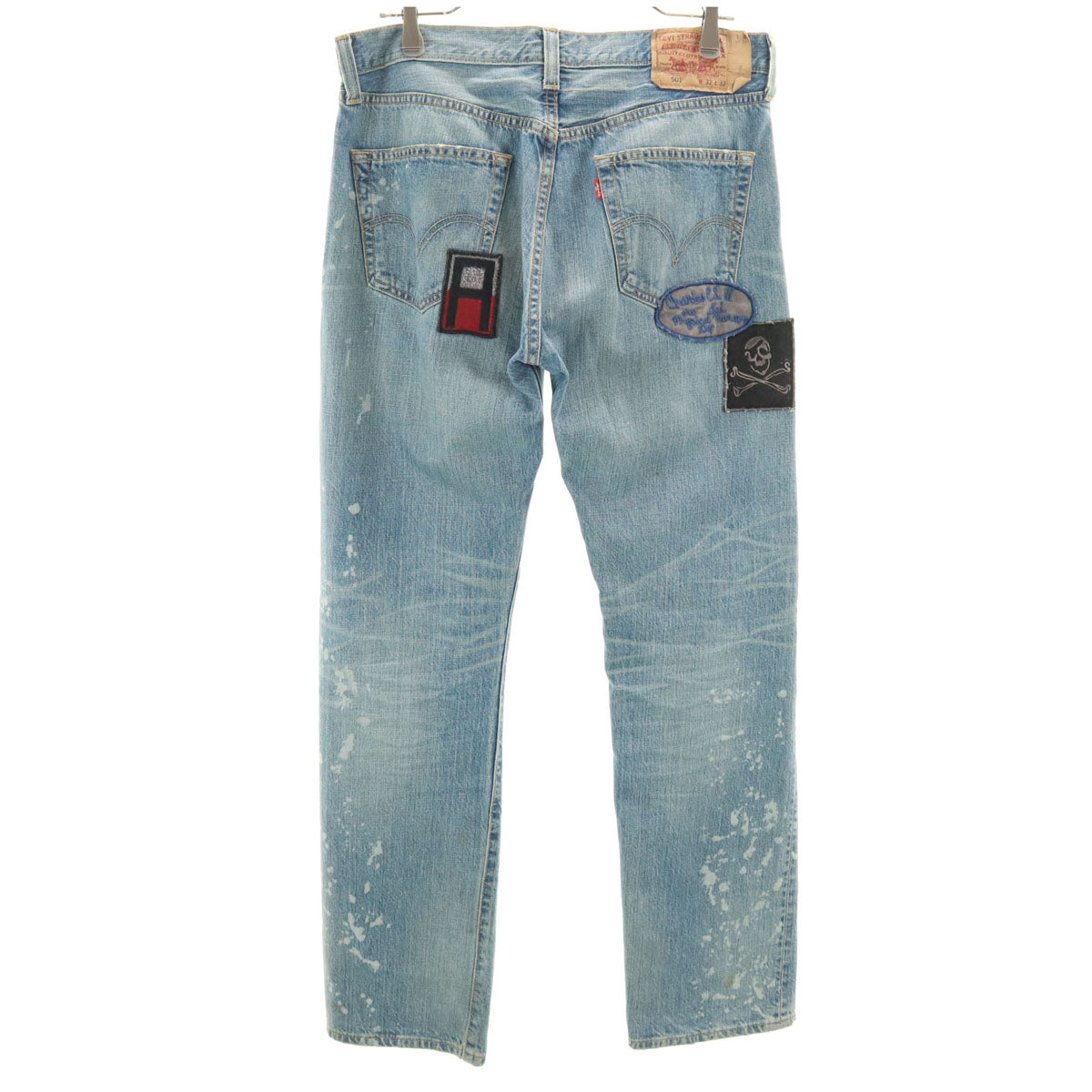 Levi's リーバイス 501 ワッペン刺繍 デニムパンツ w32 ブルー ジーンズ メンズ