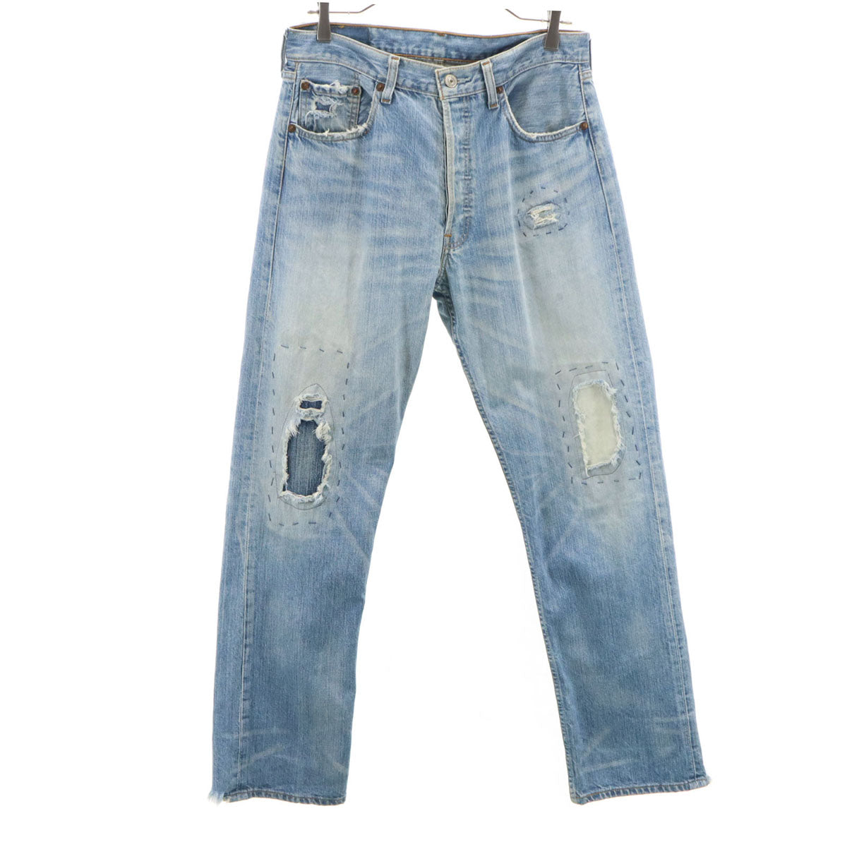 Levi's リーバイス 501 ストレートデニムパンツ W32 ウォッシュブルー ジーンズ メンズ