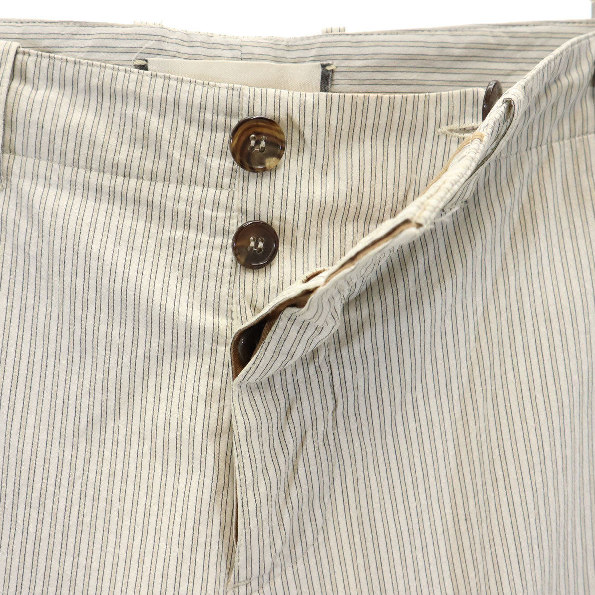 MARNI マルニ イタリア製 ストライプ柄 アンクルパンツ 44 アイボリー メンズ