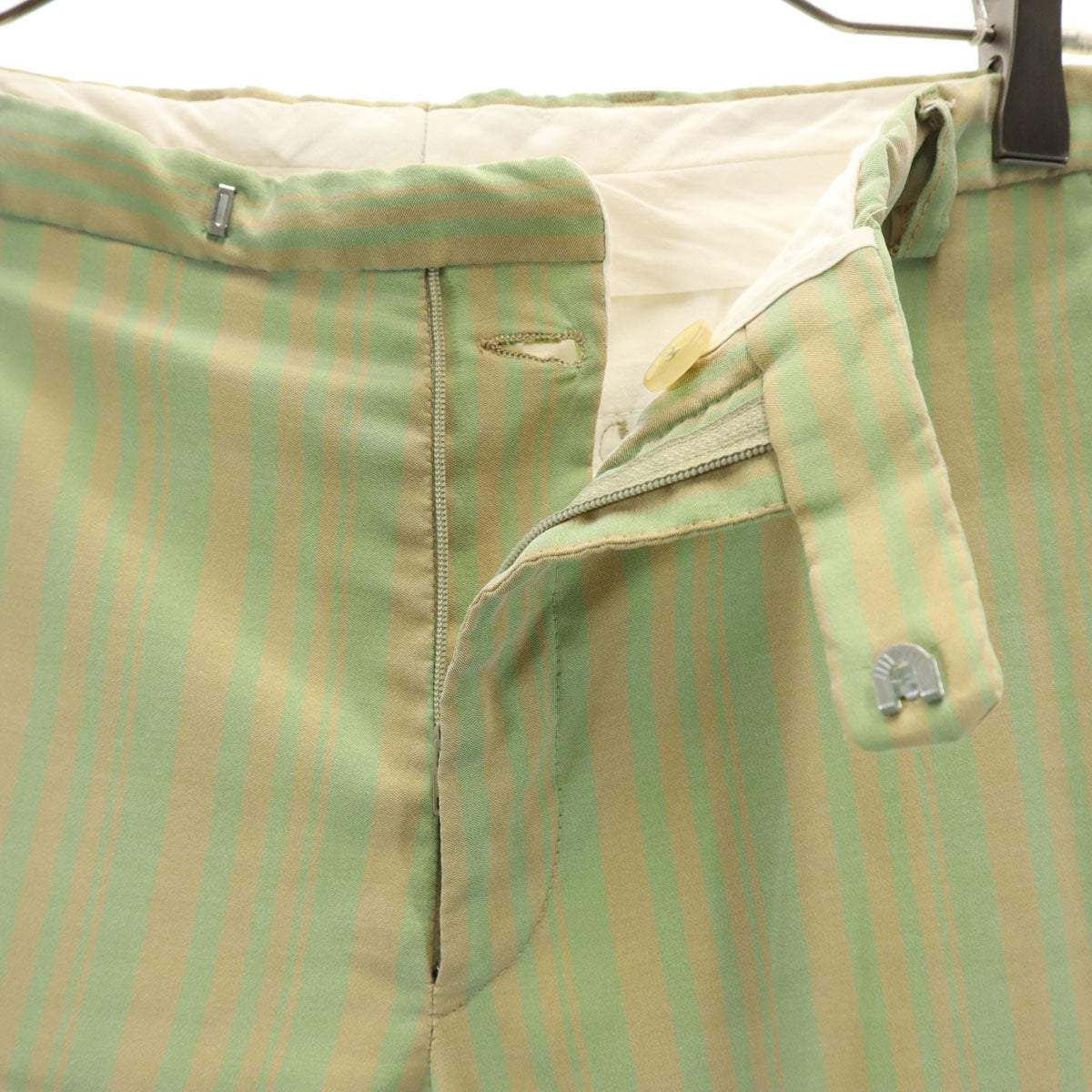 DRIES VAN NOTEN ドリスヴァンノッテン ストライプ柄 ストレートパンツ 46 ベージュ メンズ