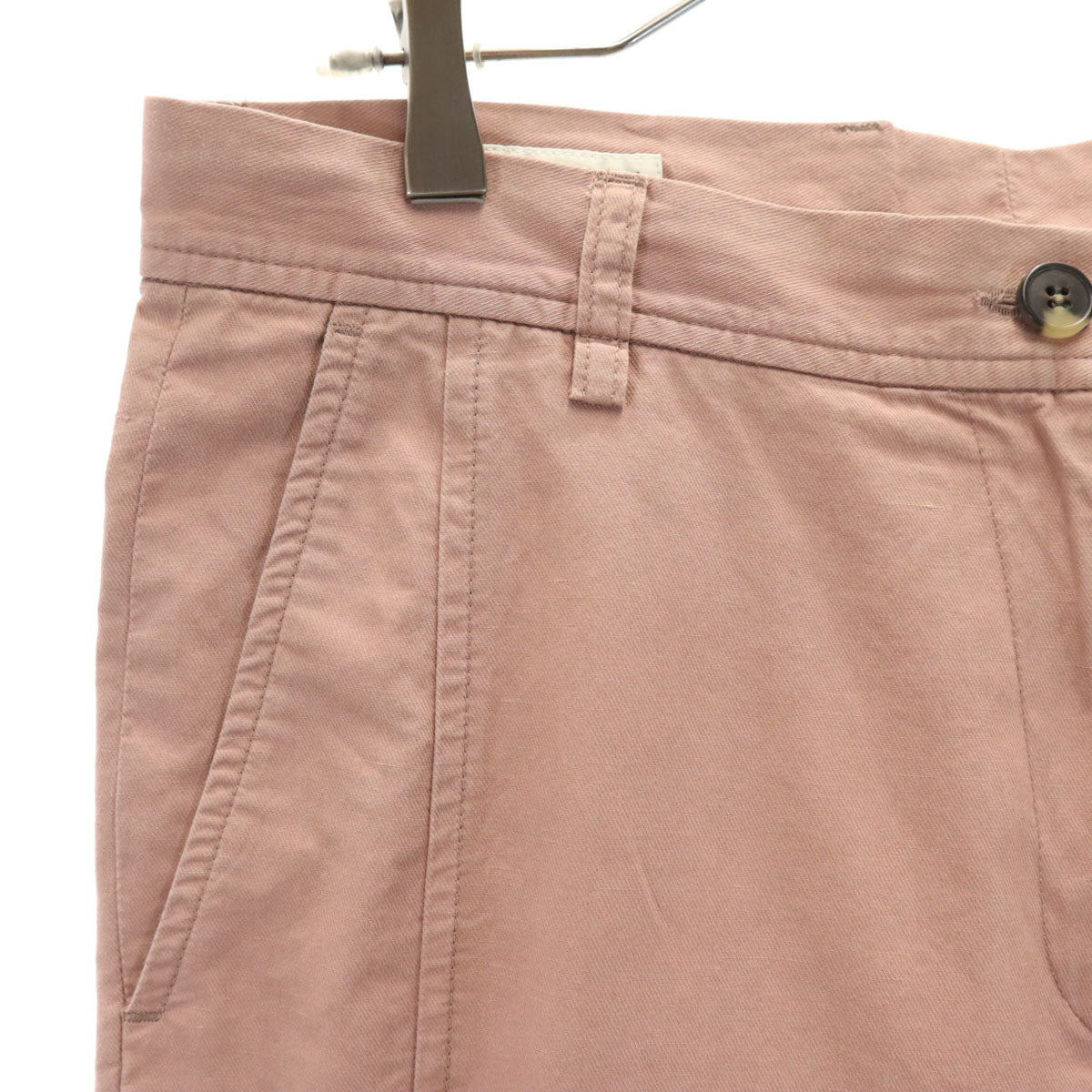 DRIES VAN NOTEN ドリスヴァンノッテン リネンブレンド テーパードパンツ 40 ダスティピンク レディース