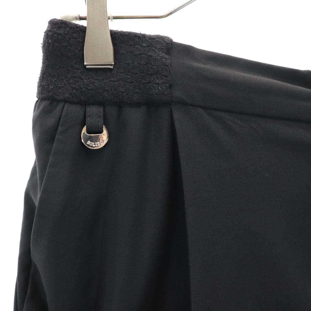 SOLIDO ソリード 日本製 アンクルパンツ 1 ブラック レディース