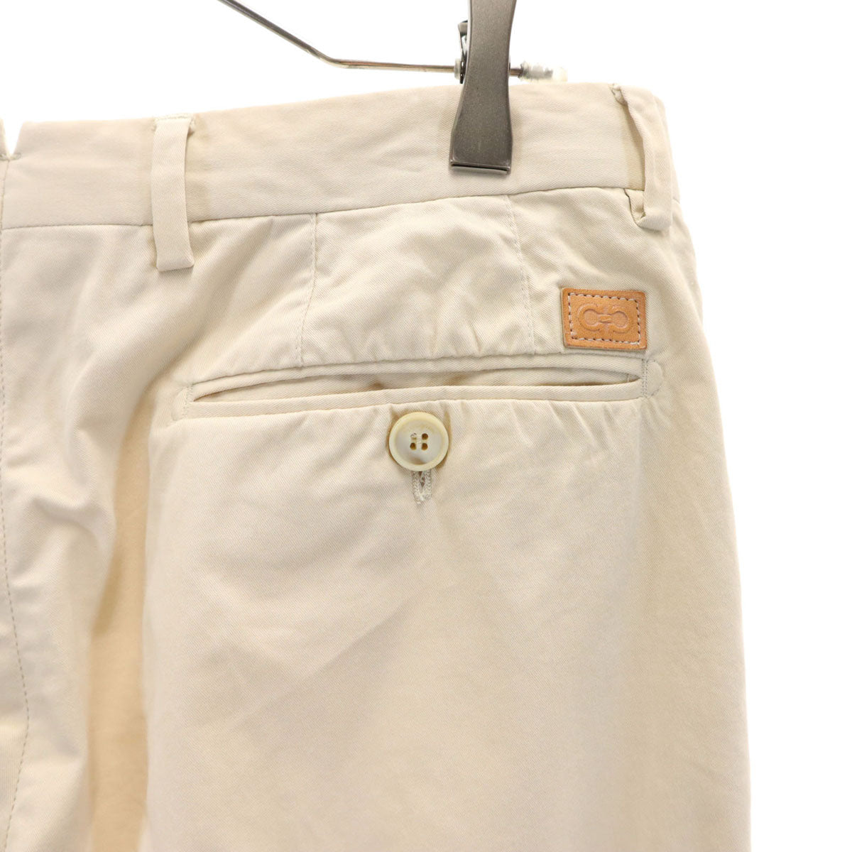 Salvatore Ferragamo サルヴァトーレフェラガモ イタリア製 テーパードパンツ 48 ベージュ メンズ