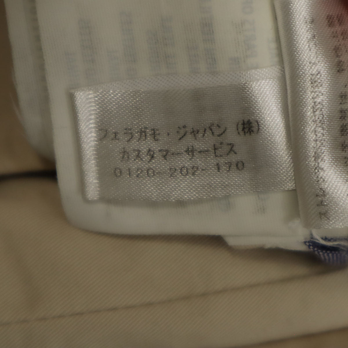 Salvatore Ferragamo サルヴァトーレフェラガモ イタリア製 テーパードパンツ 48 ベージュ メンズ