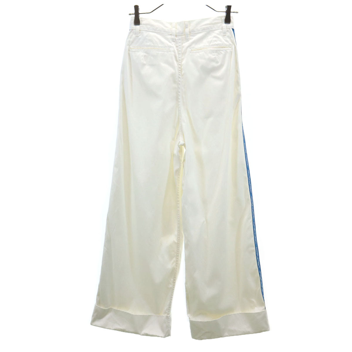 HYSTERIC GLAMOUR ヒステリックグラマー 日本製 ワイドパンツ S アイボリー サイドライン レディース