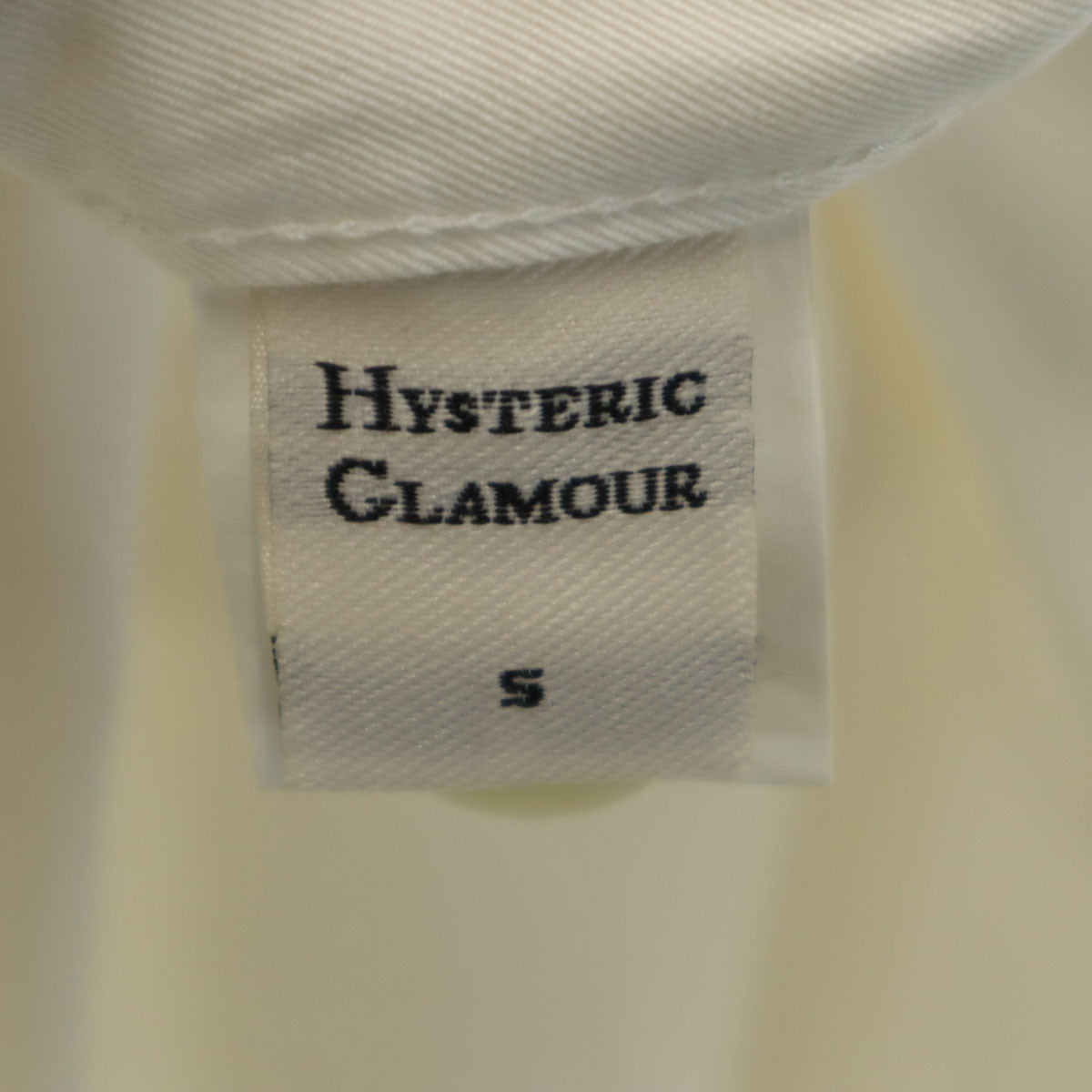 HYSTERIC GLAMOUR ヒステリックグラマー 日本製 ワイドパンツ S アイボリー サイドライン レディース