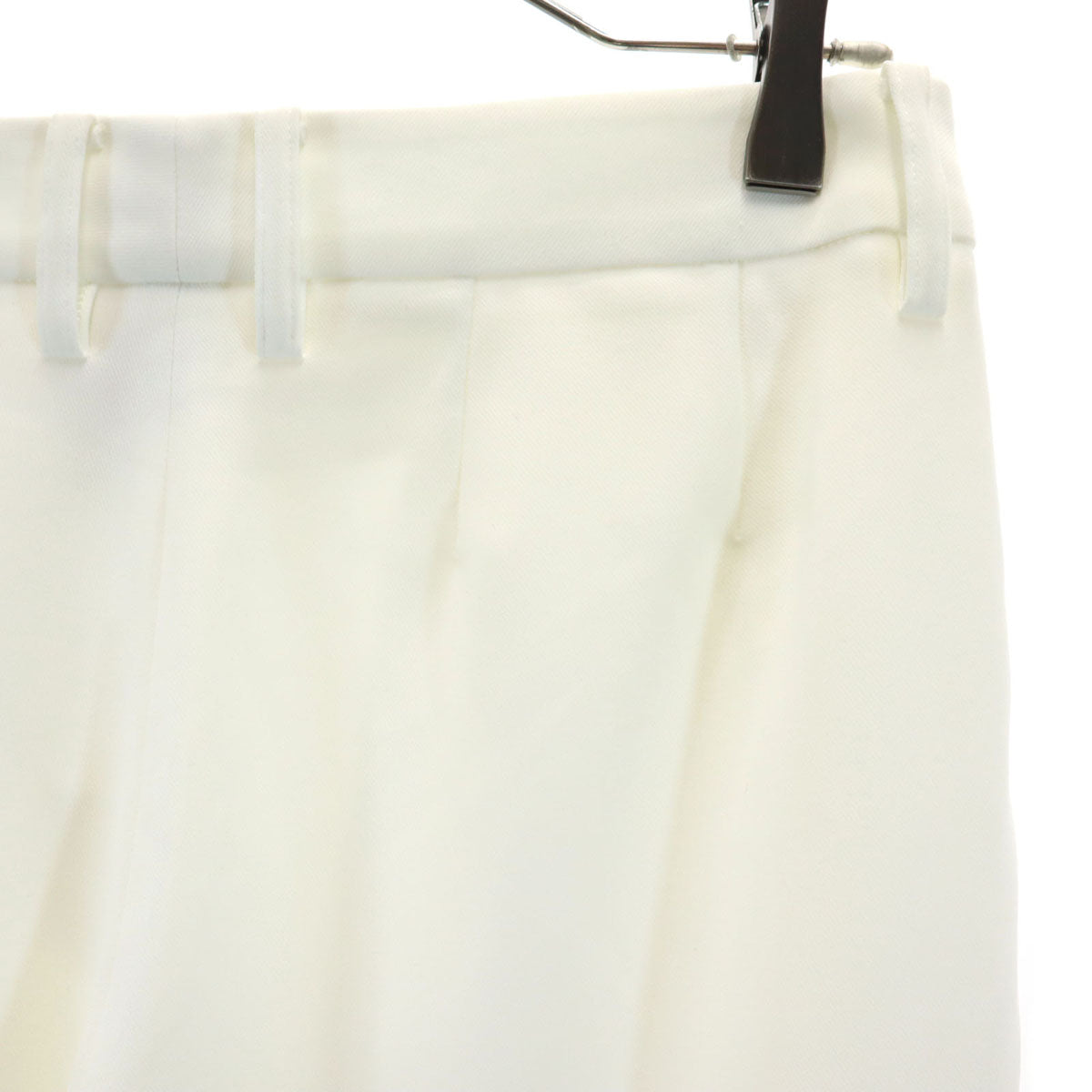 ISSEY MIYAKE イッセイミヤケ 日本製 ワイドパンツ 7 アイボリー レディース