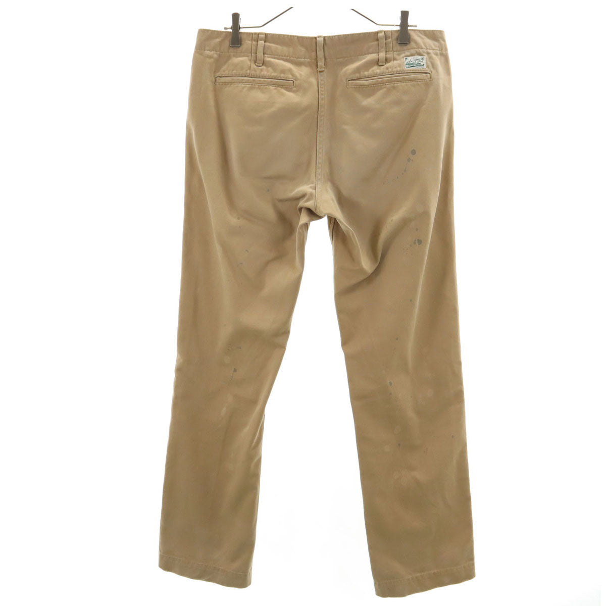BURGUS PLUS バーガスプラス 日本製 チノパンツ W34 べージュ ボタンフライ メンズ
