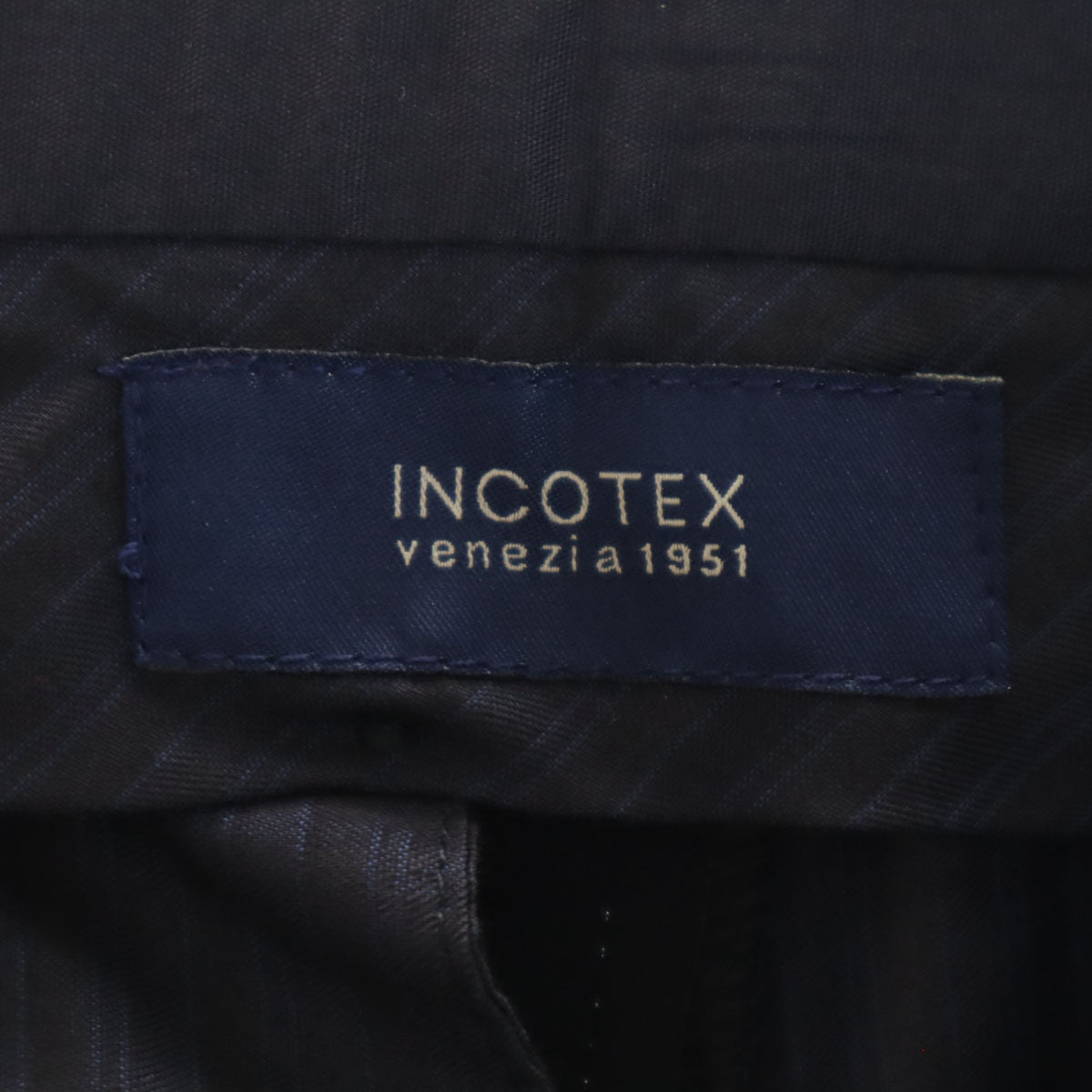 INCOTEX インコテックス 未使用 ウール スラックスパンツ 56 ネイビー タグ付き ビックサイズ メンズ