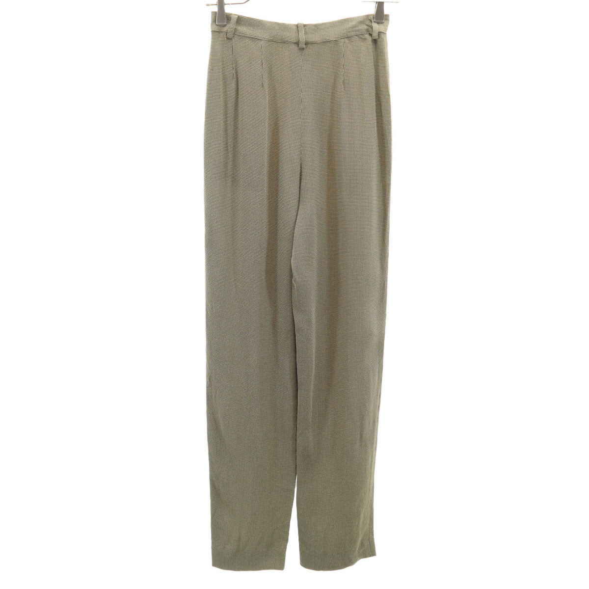 Emporio Armani エンポリオアルマーニ 90s イタリア製 オールド 格子柄 スラックスパンツ 38 ブラック タック レディース