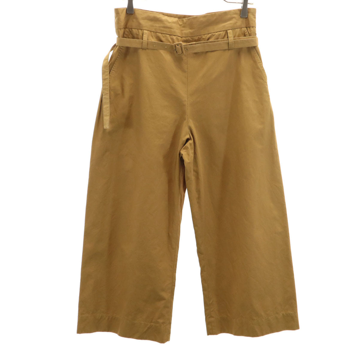MARNI マルニ イタリア製 ハイウエスト ワイドパンツ 40 ブラウン クロップド丈 レディース