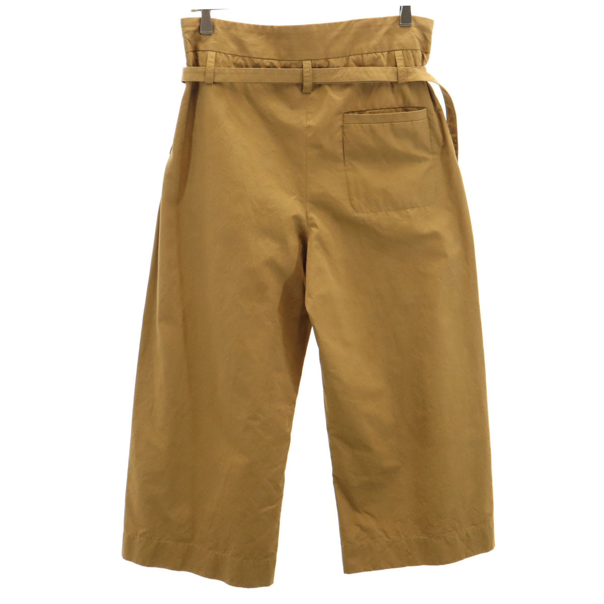 MARNI マルニ イタリア製 ハイウエスト ワイドパンツ 40 ブラウン クロップド丈 レディース