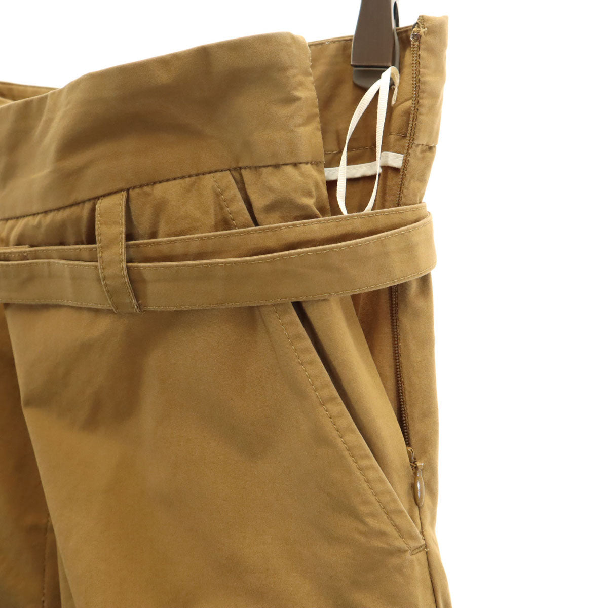 MARNI マルニ イタリア製 ハイウエスト ワイドパンツ 40 ブラウン クロップド丈 レディース