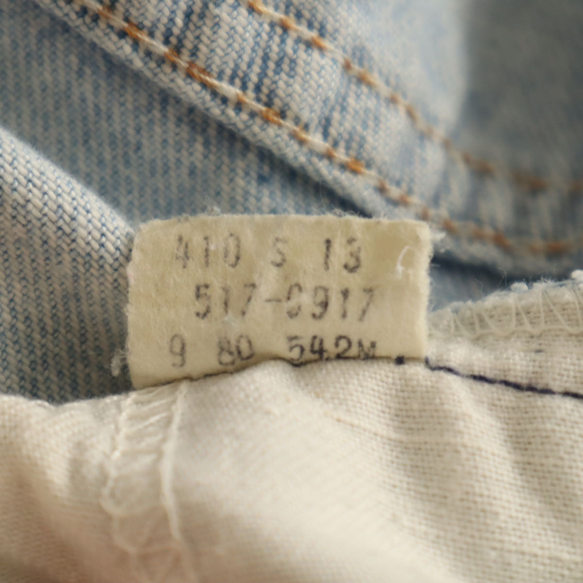 Levi's リーバイス 80s オレンジタブ ヴィンテージ 517 ブーツカット デニムパンツ W32 アイスブルー ジーンズ メンズ