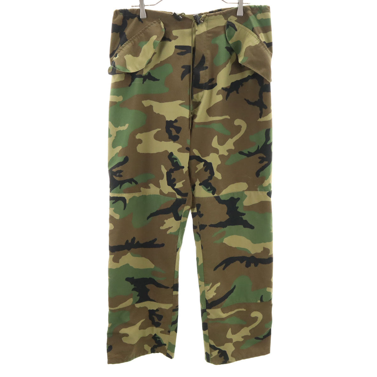 US ARMY アメリカ軍 90s ECWCS オールド DLA ゴアテックス ウッドランドカモ オーバー パンツ M カーキ 迷彩 ミリタリー メンズ