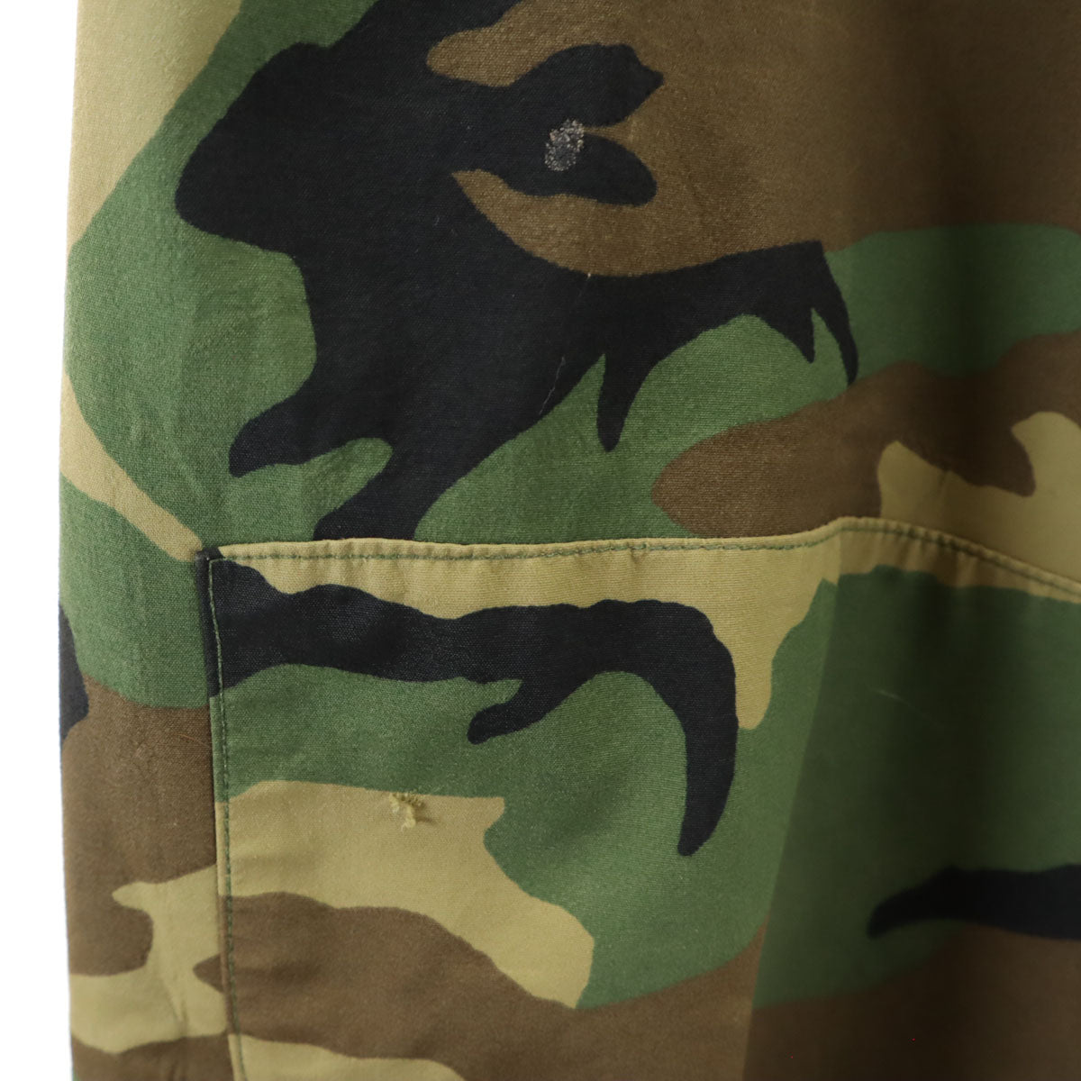 US ARMY アメリカ軍 90s ECWCS オールド DLA ゴアテックス ウッドランドカモ オーバー パンツ M カーキ 迷彩 ミリタリー メンズ