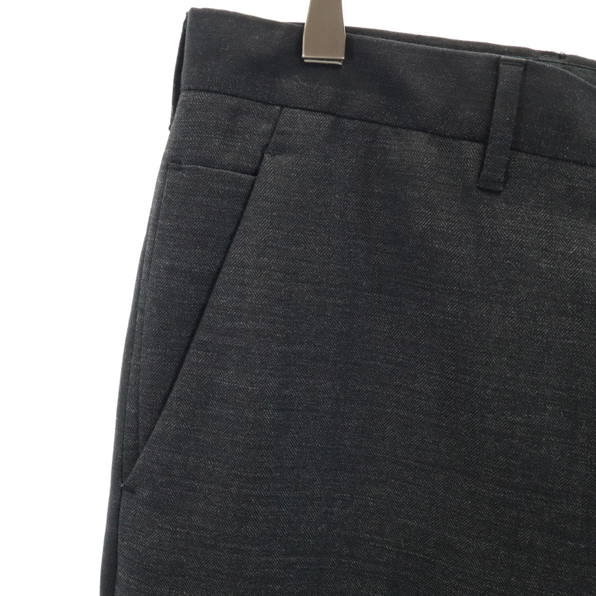 PRADA プラダ イタリア製 スラックスパンツ 48 チャコール メンズ