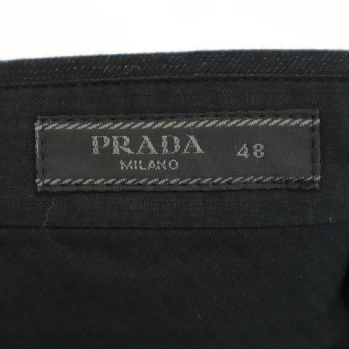 PRADA プラダ イタリア製 スラックスパンツ 48 チャコール メンズ