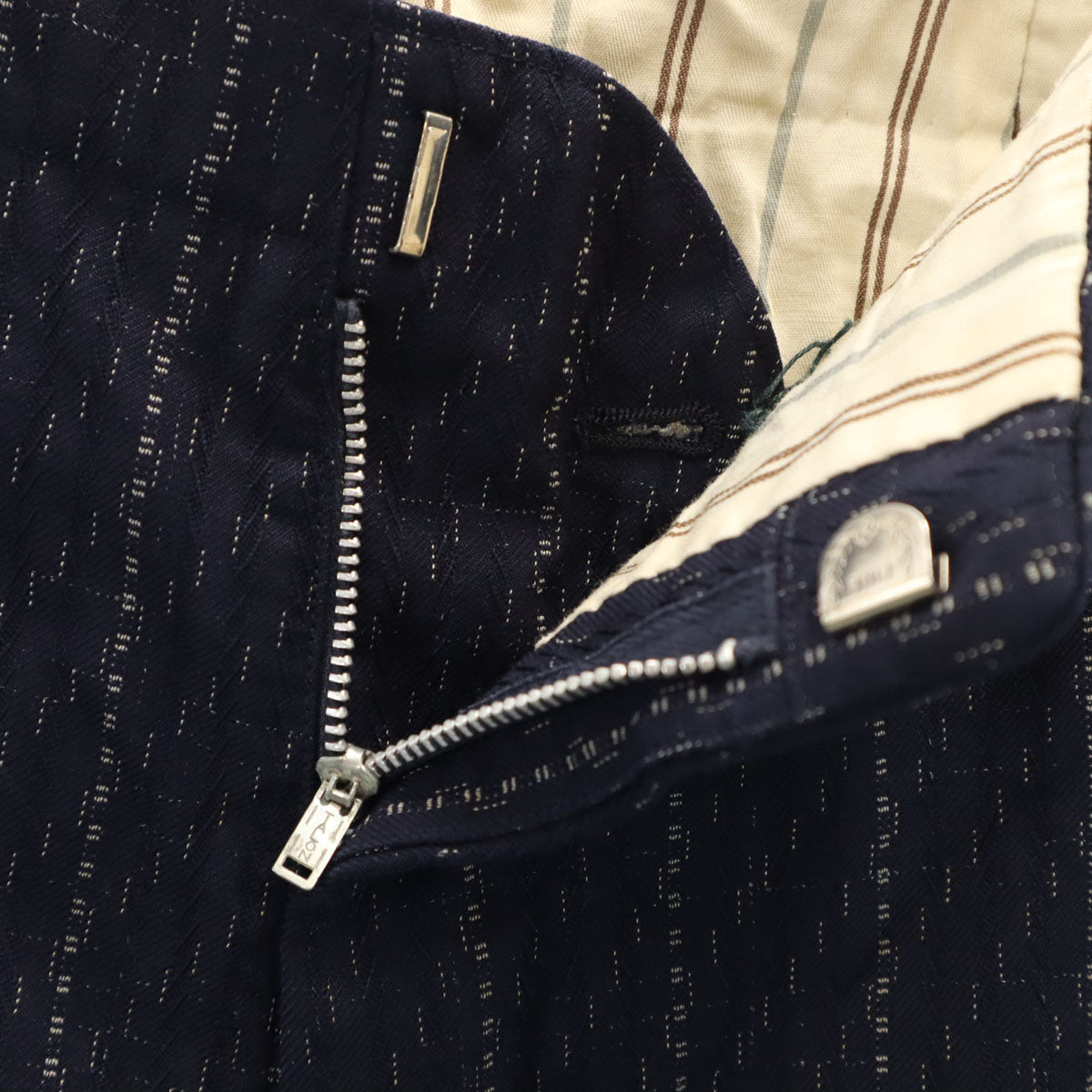 60s 70s ヴィンテージ パンツ ネイビー系 メンズ