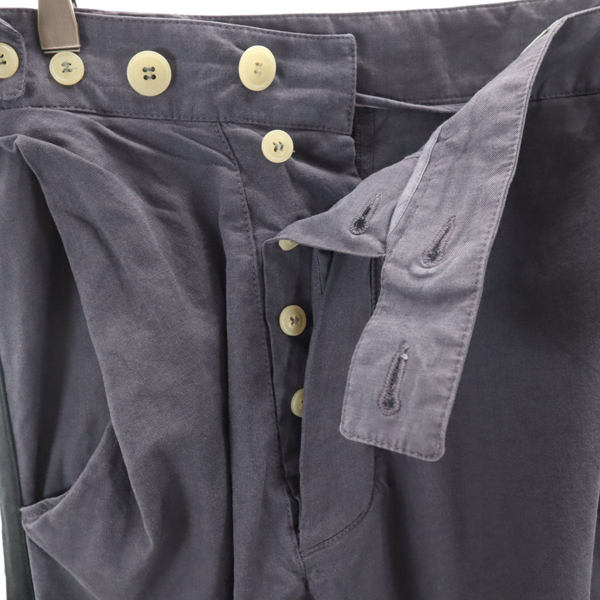 Vivienne WestwoodMAN ヴィヴィアンウエストウッドマン イタリア製 変形 パンツ 44 チャコールグレー メンズ