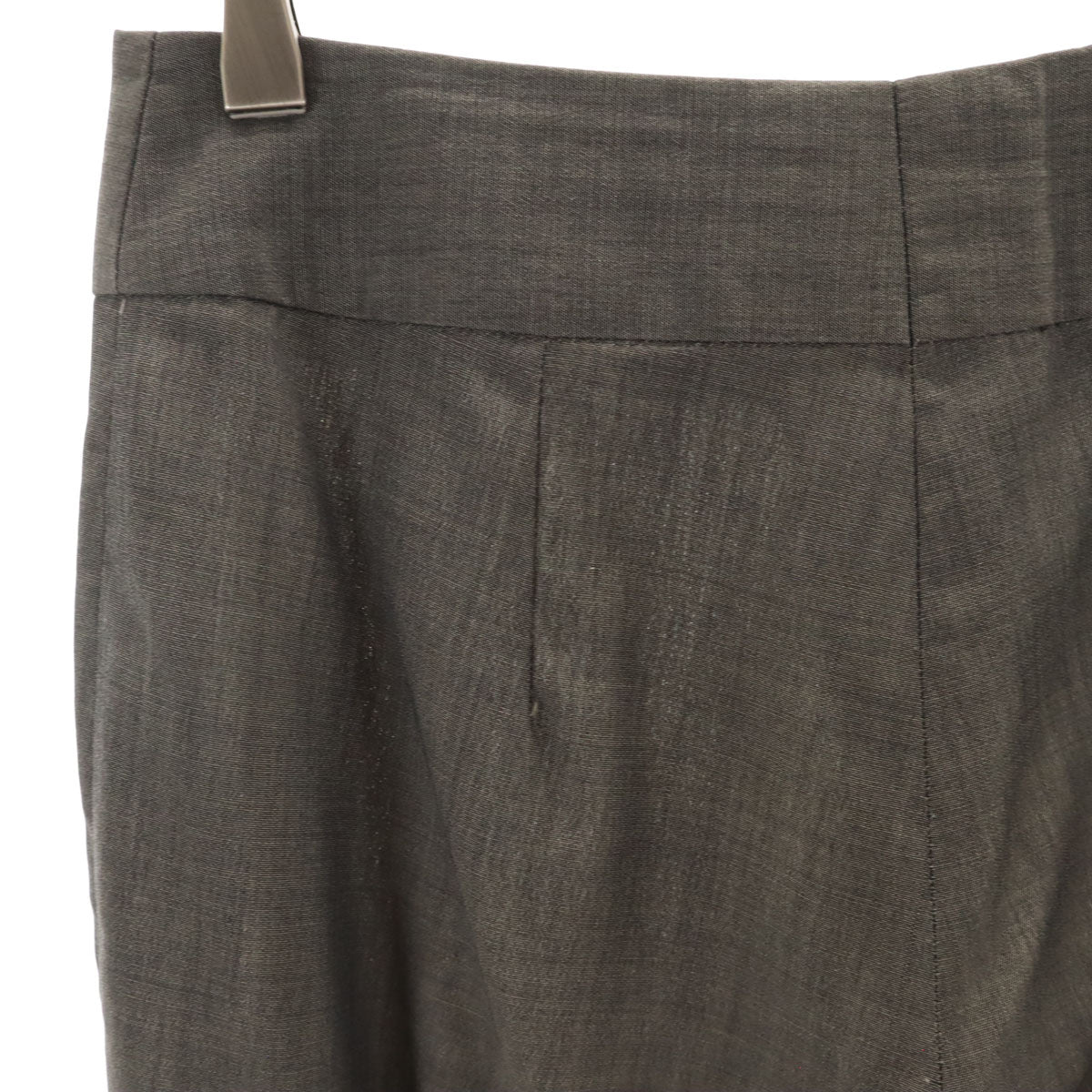 DRIES VAN NOTEN ドリスヴァンノッテン ベルギー製 フロントジップ スラックスパンツ 36 チャコール レディース