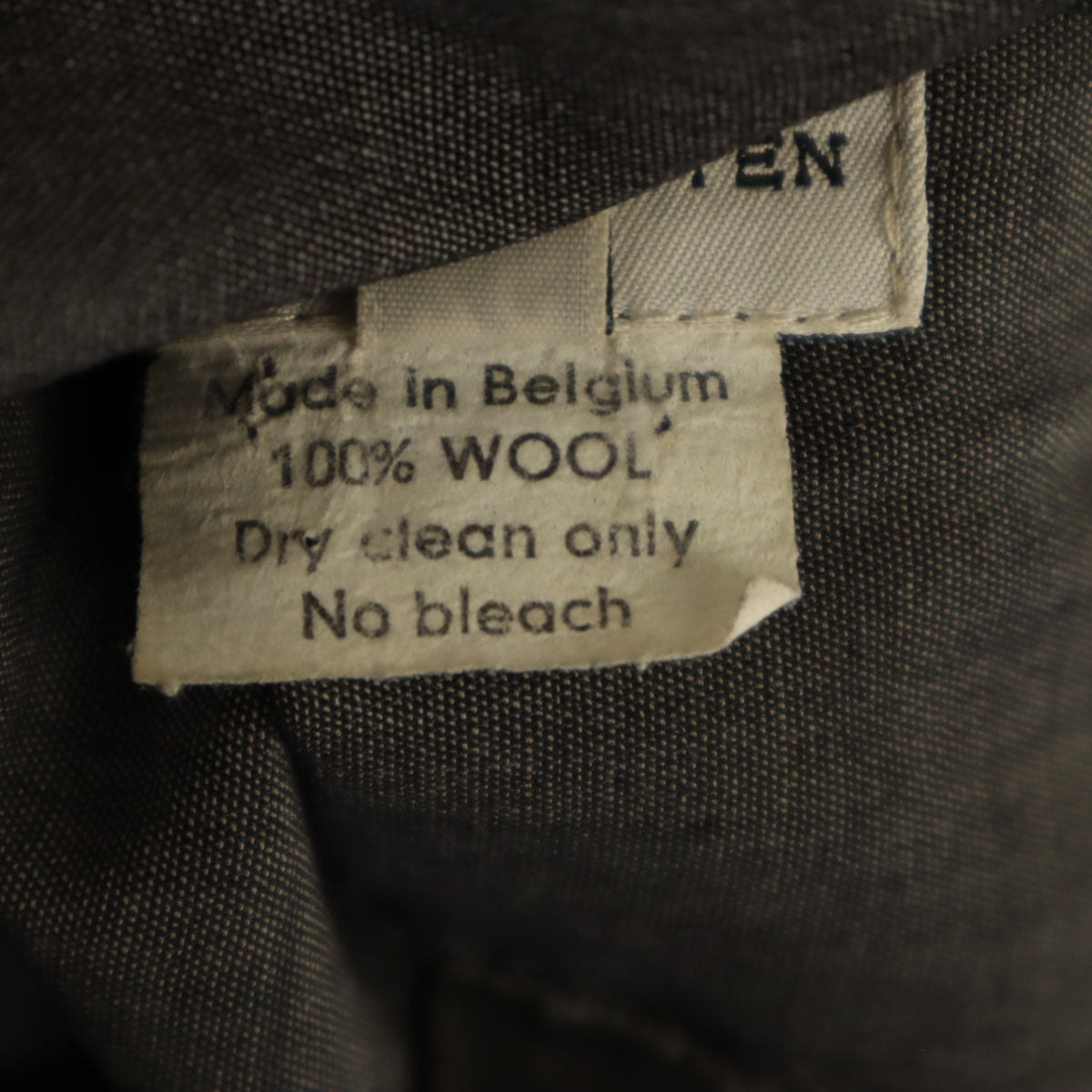 DRIES VAN NOTEN ドリスヴァンノッテン ベルギー製 フロントジップ スラックスパンツ 36 チャコール レディース