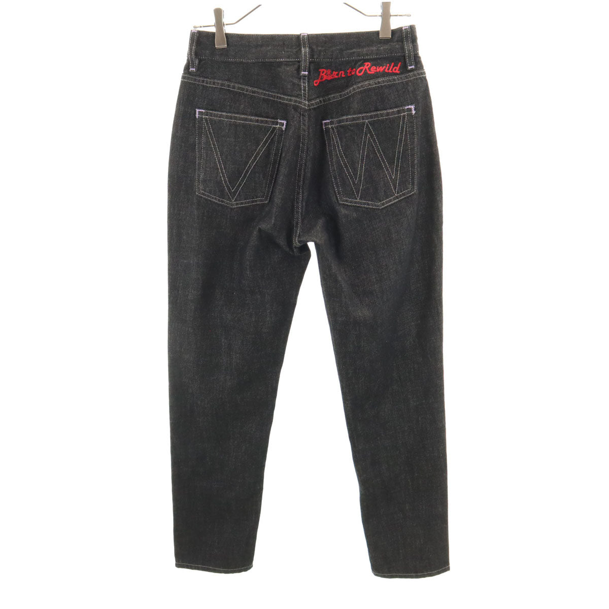 Vivienne Westwood ヴィヴィアンウエストウッド テーパードデニムパンツ W27 ブラック ジーンズ レディース