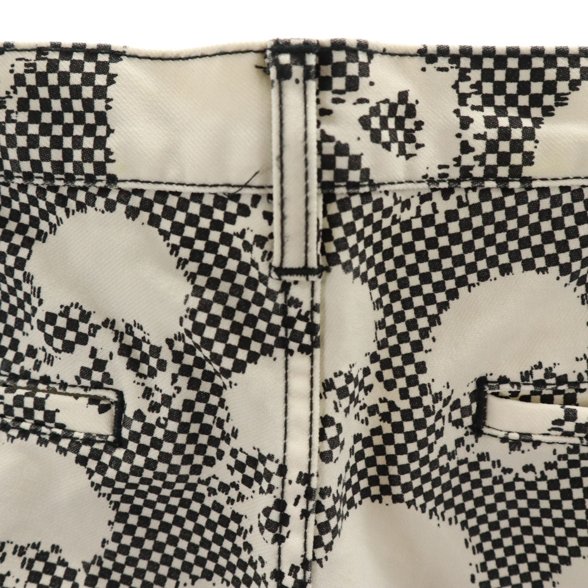 COMME des GARCONS HOMME PLUS コムデギャルソンオムプリュス 2010年 日本製 スカル柄 ロングパンツ L アイボリー メンズ