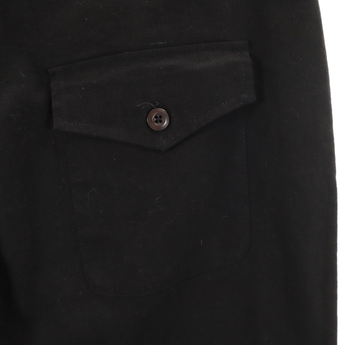 Shanhai シャンハイ コットンパンツ 52 ブラック系 ボタンフライ メンズ