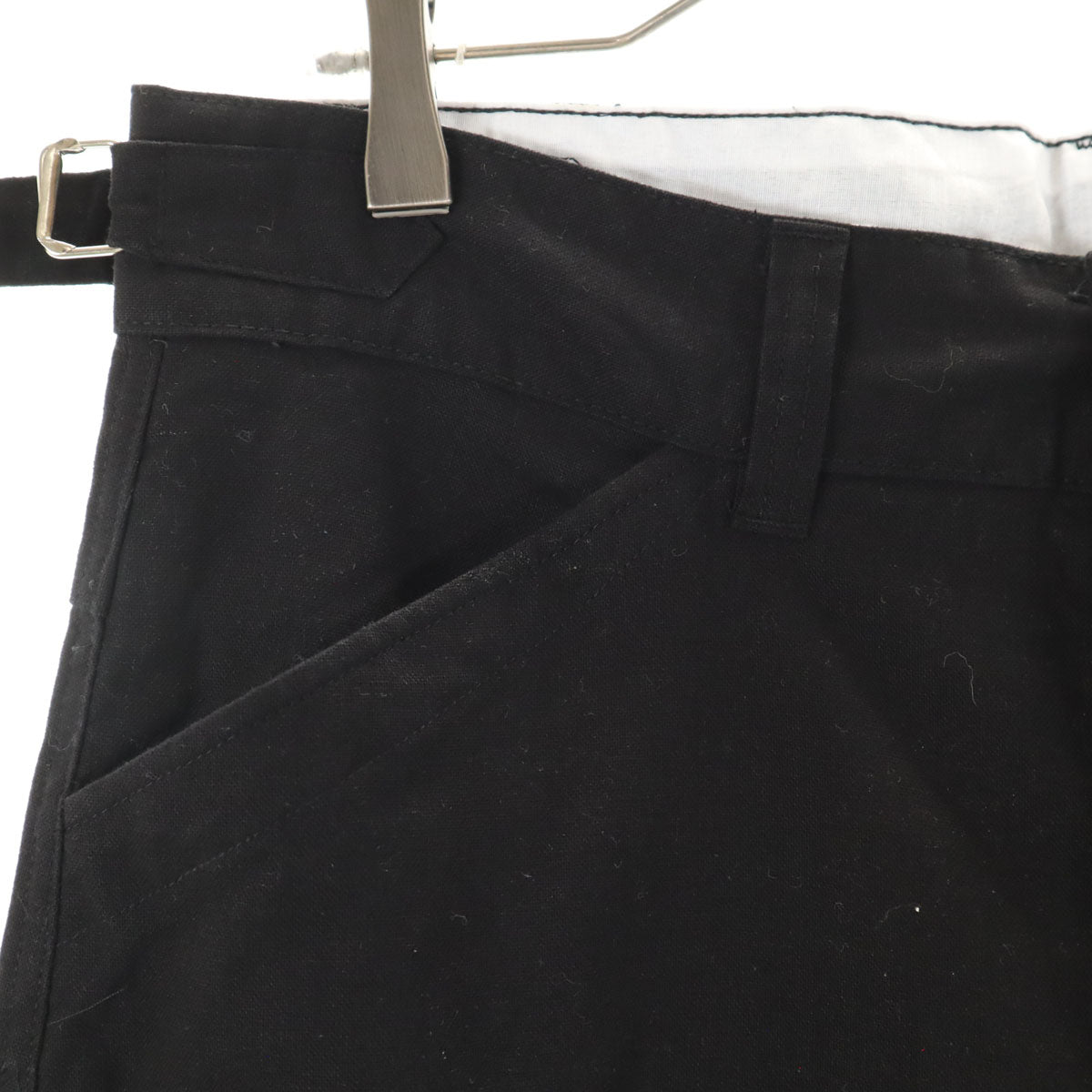 Shanhai シャンハイ コットンパンツ 52 ブラック系 ボタンフライ メンズ