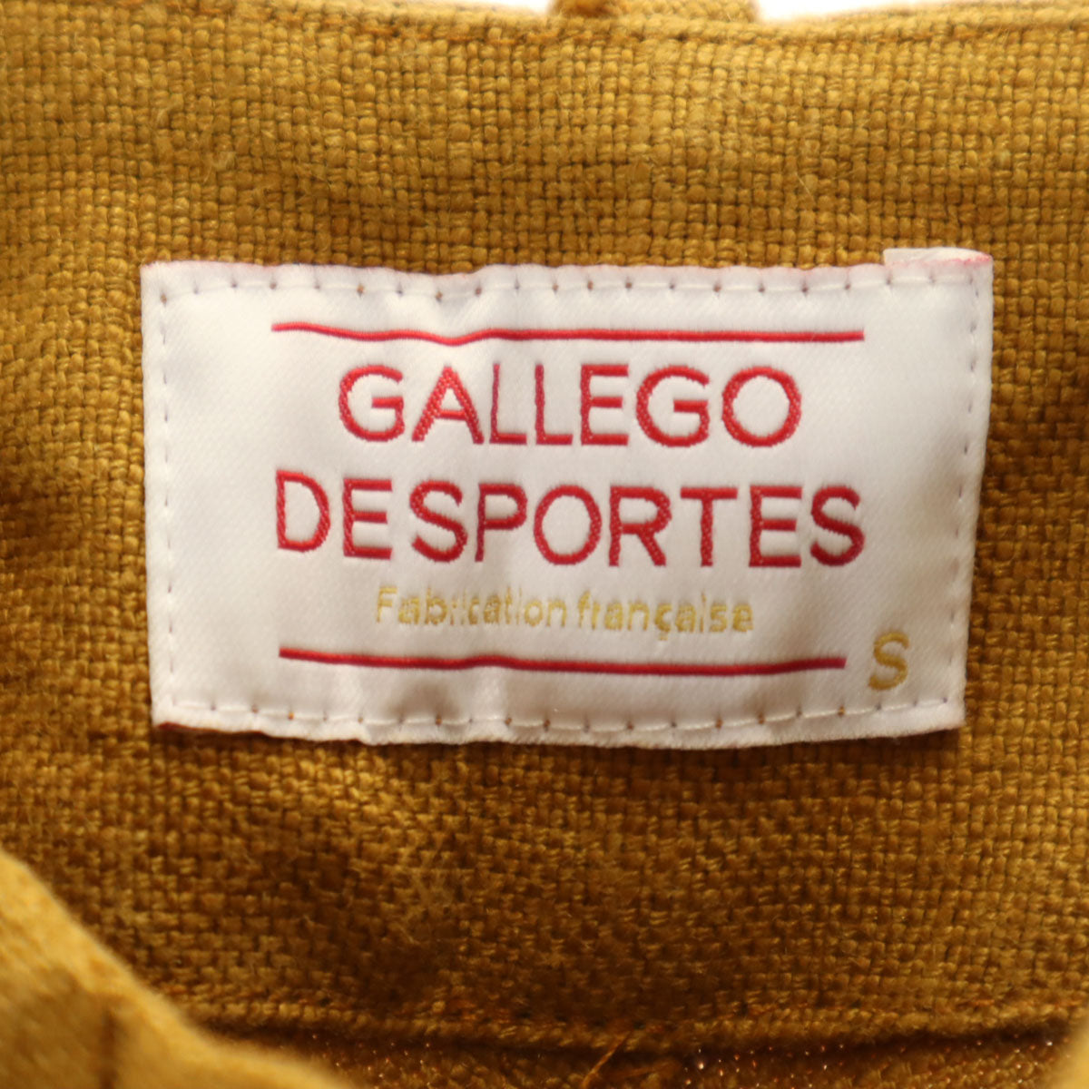 GALLEGO DESPORTES ギャレゴデスポート フランス製 リネン パンツ S マスタード系 レディース