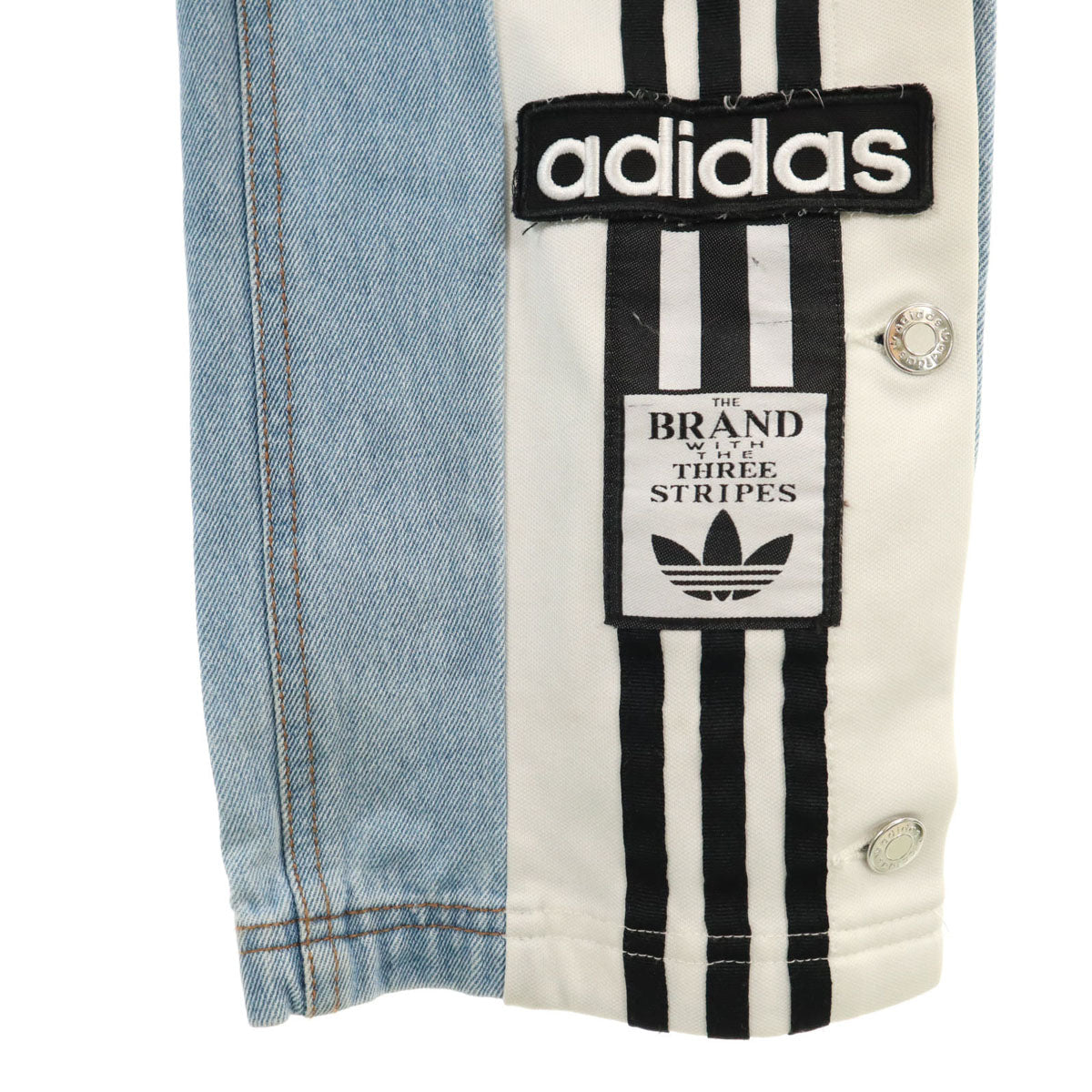 adidas Originals アディダスオリジナルス ストレートデニムパンツ S ブルー系 レディース