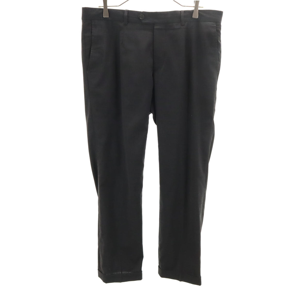 DOLCE&GABBANA ドルチェアンドガッバーナ ウールブレンド スラックスパンツ 50 黒 メンズ