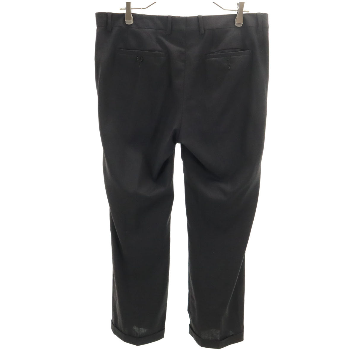 DOLCE&GABBANA ドルチェアンドガッバーナ ウールブレンド スラックスパンツ 50 黒 メンズ