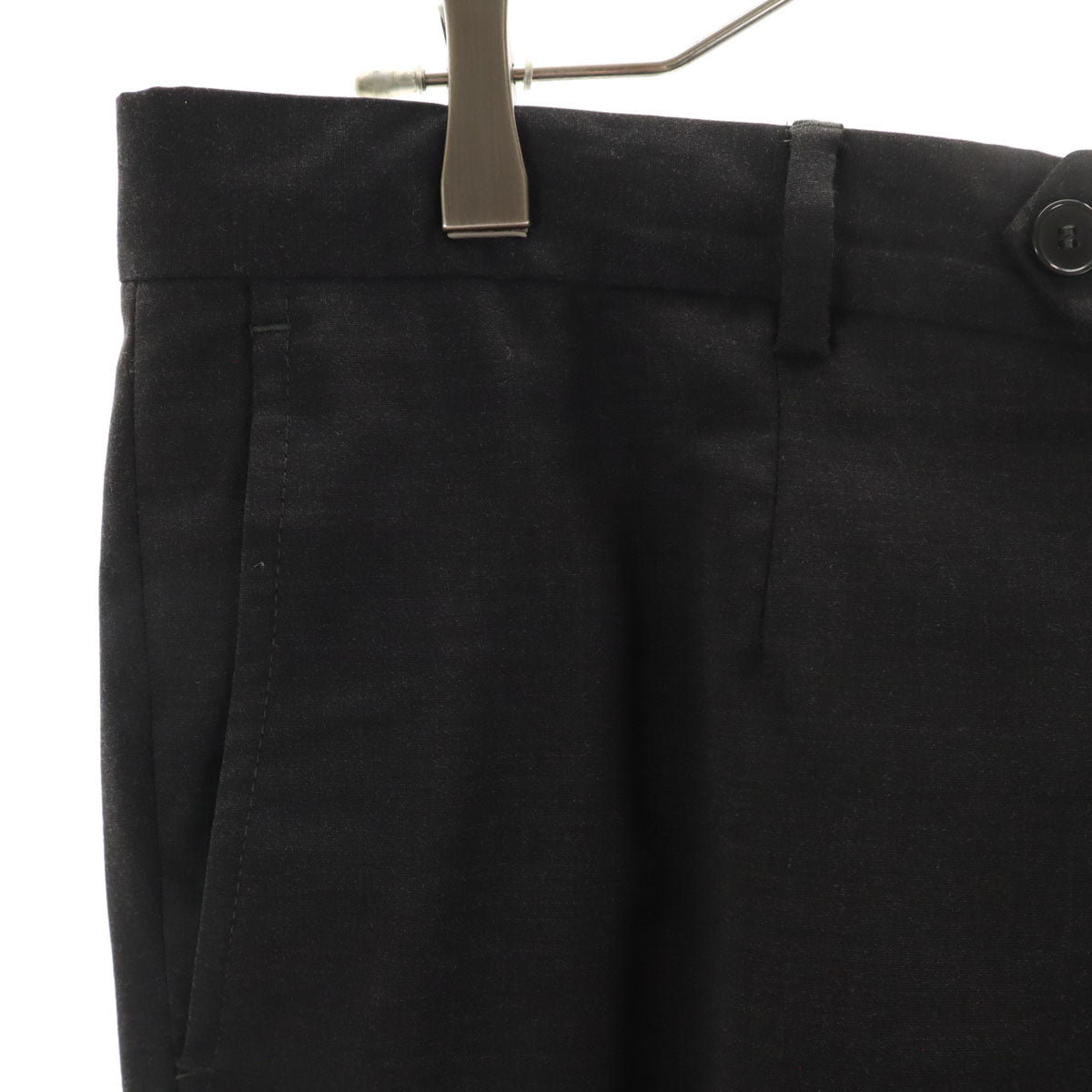 DOLCE&GABBANA ドルチェアンドガッバーナ ウールブレンド スラックスパンツ 50 黒 メンズ