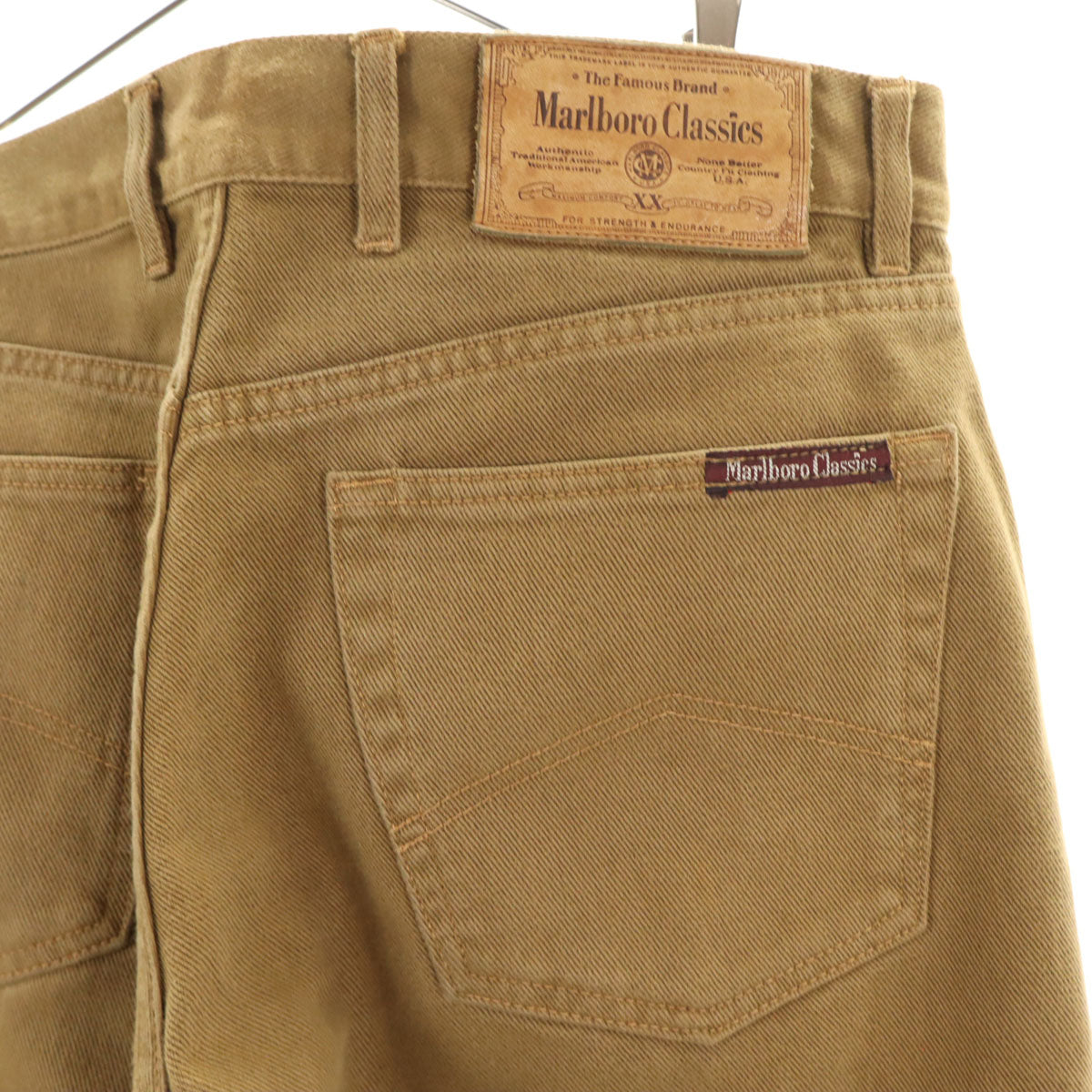 Marlboro Classics マルボロクラシック 90s オールド コットンパンツ W33 ベージュ メンズ