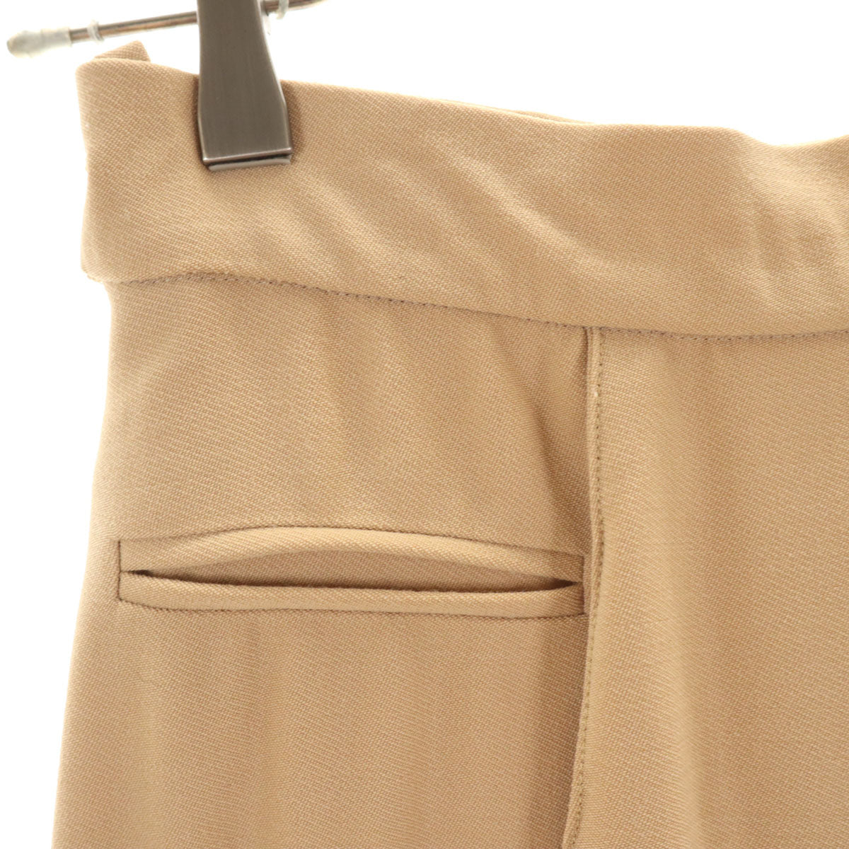 Christian Dior クリスチャンディオール フランス製 ウールブレンド テーパードパンツ USA8 ベージュ レディース