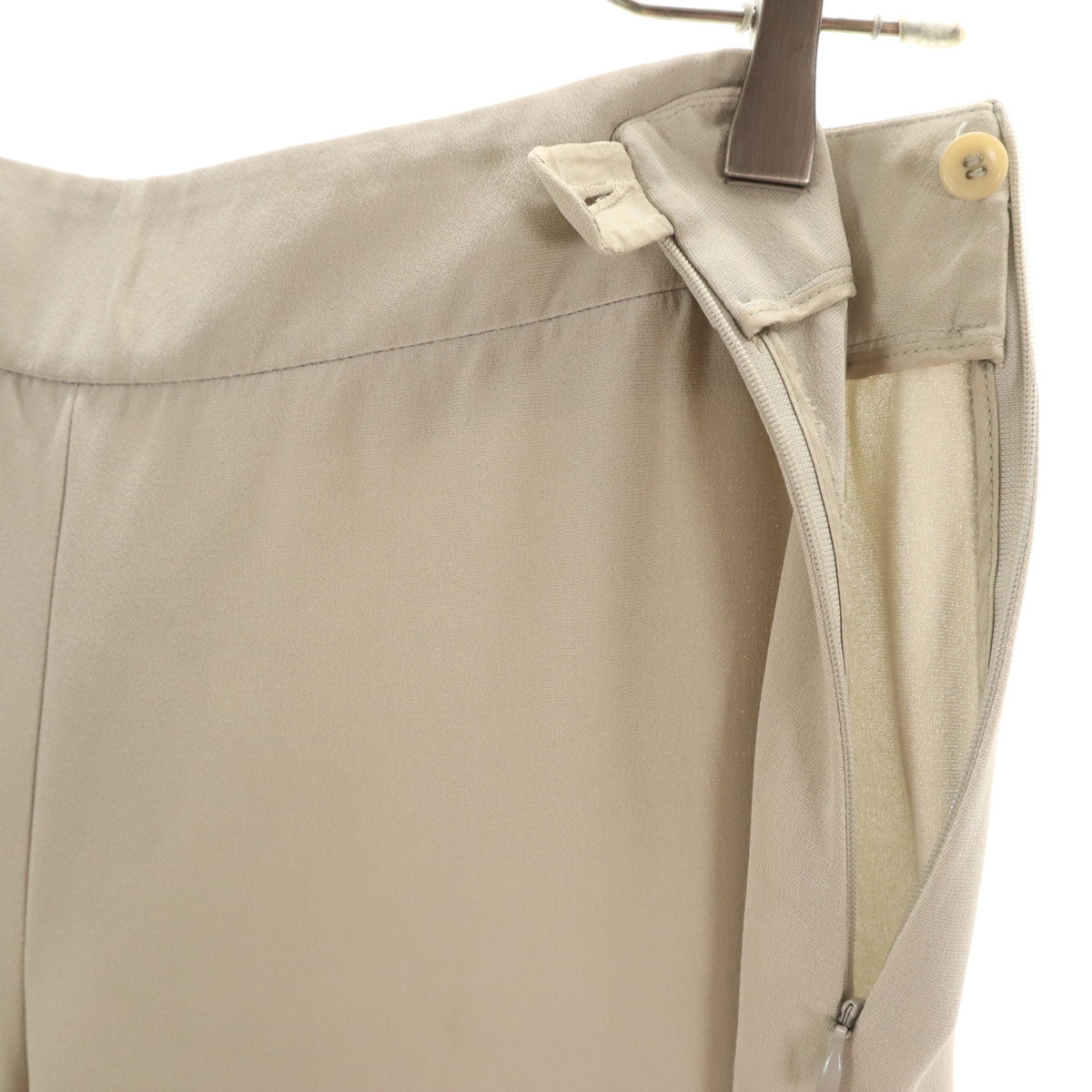 GIORGIO ARMANI ジョルジオアルマーニ イタリア製 シルクブレンド パンツ 42 グレー系 レディース