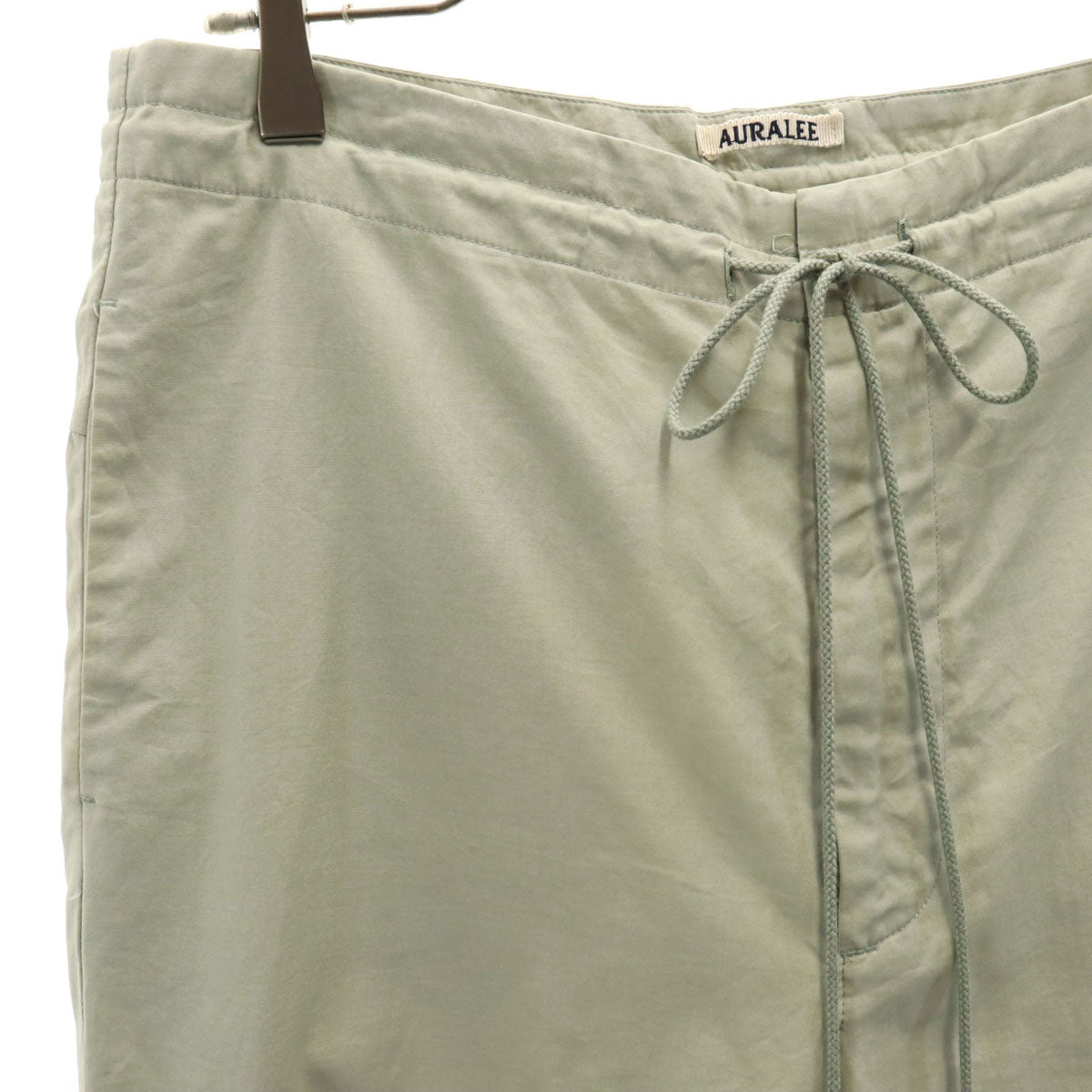 AURALEE オーラリー 日本製 イージー ワイドパンツ 0 グリーン系 レディース