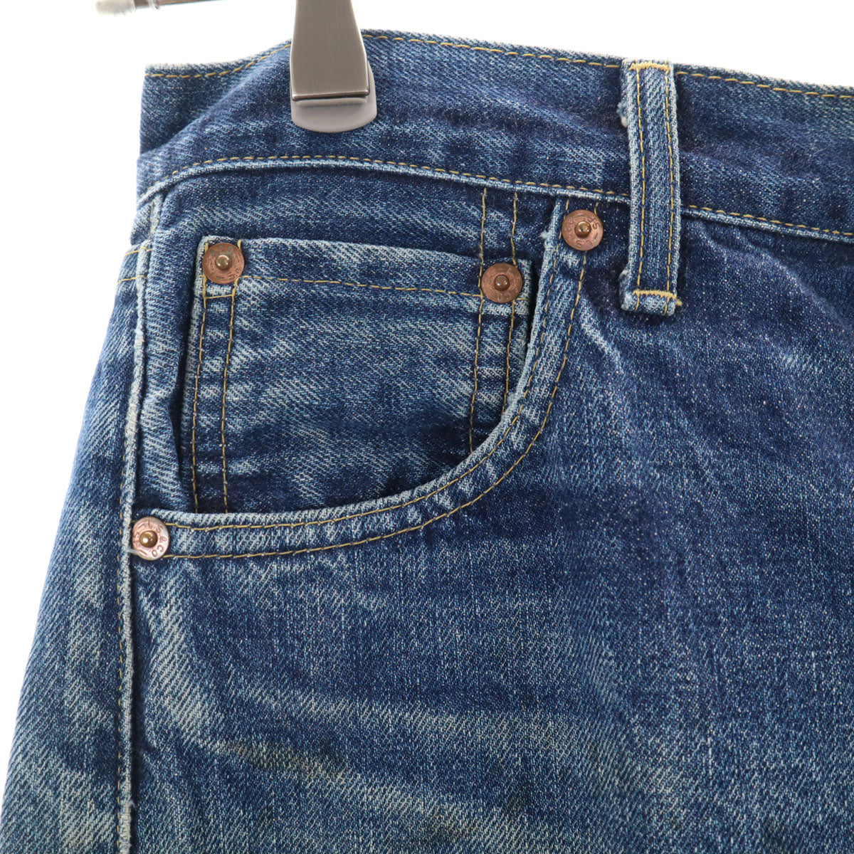 Levi's リーバイス 90s 702 赤耳 ビッグE 日本製 オールド デニムパンツ w31 ブルー系 ジーンズ 隠しリベット メンズ