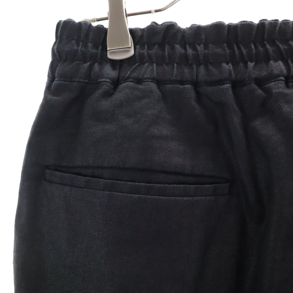 SOPHNET. ソフネット リネンブレンド ワイド クロップドパンツ M ブラック RIRIジップ メンズ