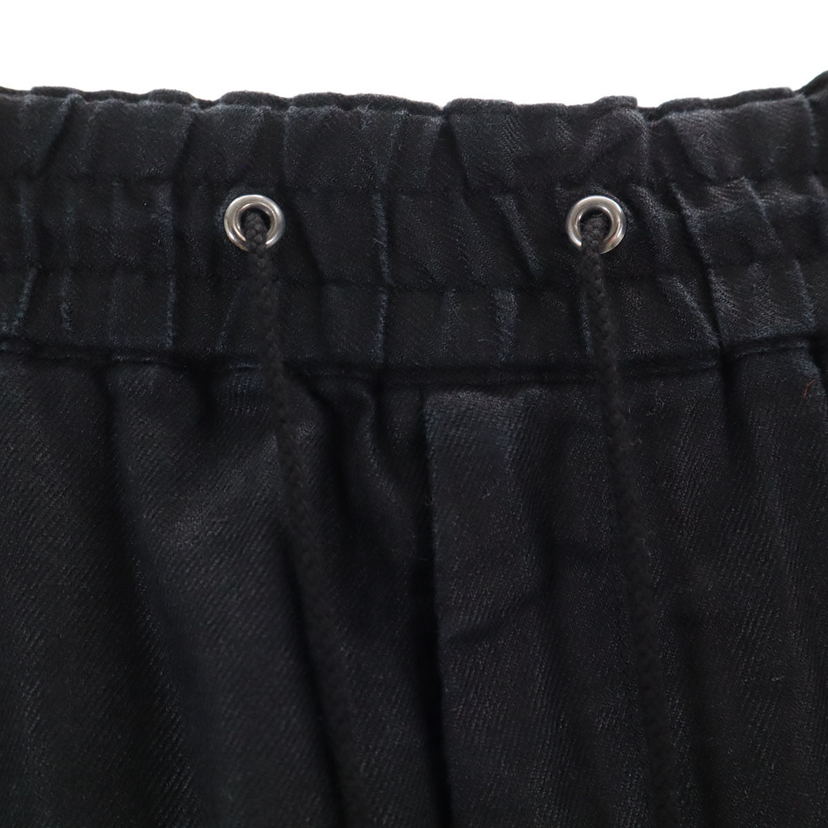 SOPHNET. ソフネット リネンブレンド ワイド クロップドパンツ M ブラック RIRIジップ メンズ