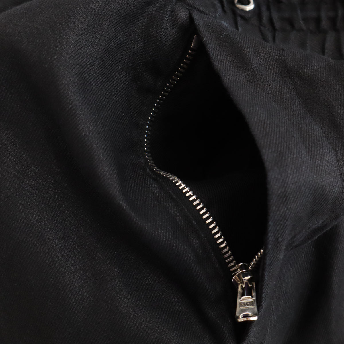 SOPHNET. ソフネット リネンブレンド ワイド クロップドパンツ M ブラック RIRIジップ メンズ