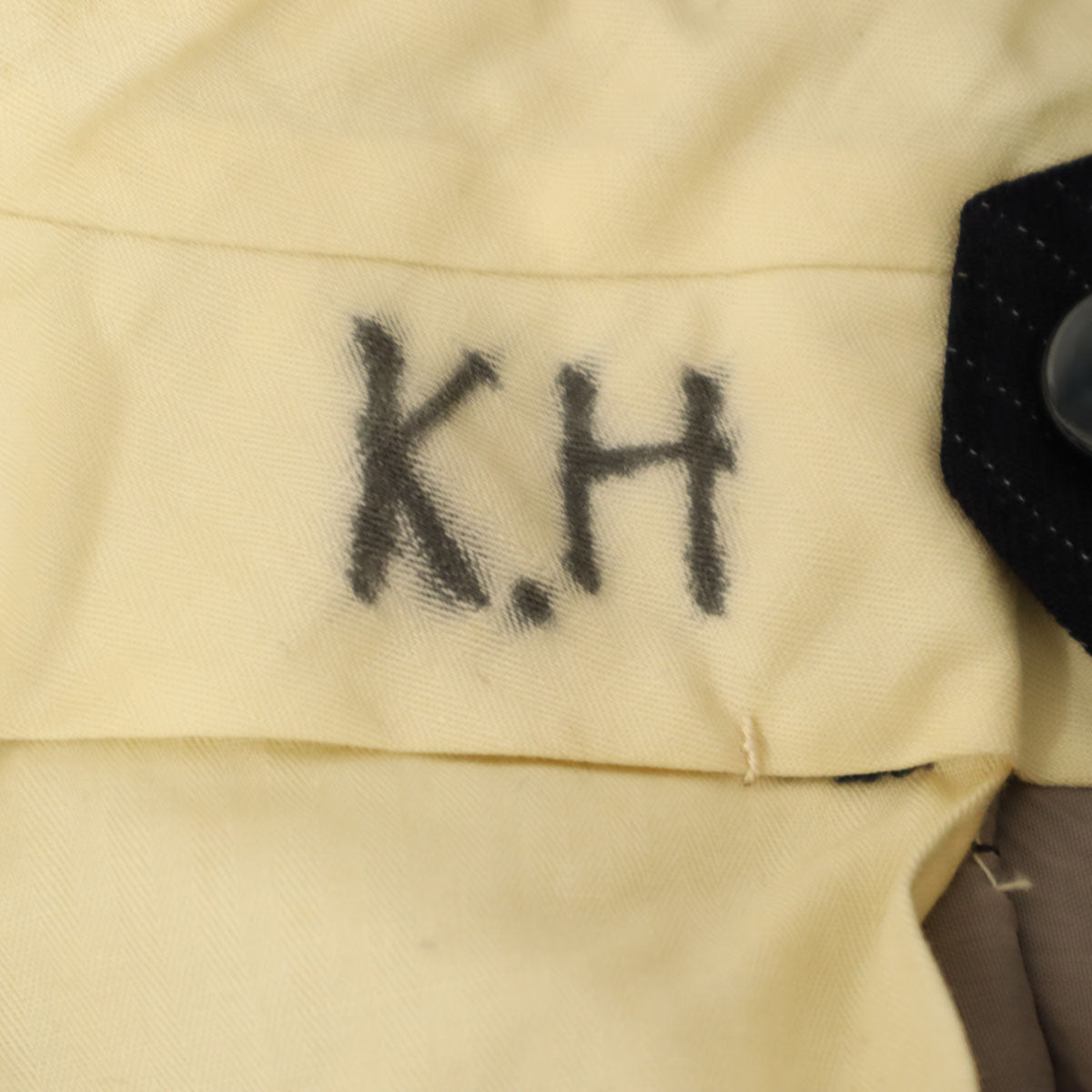 70s ヴィンテージ ピンストライプ柄 スラックスパンツ ネイビー TALONジップ メンズ