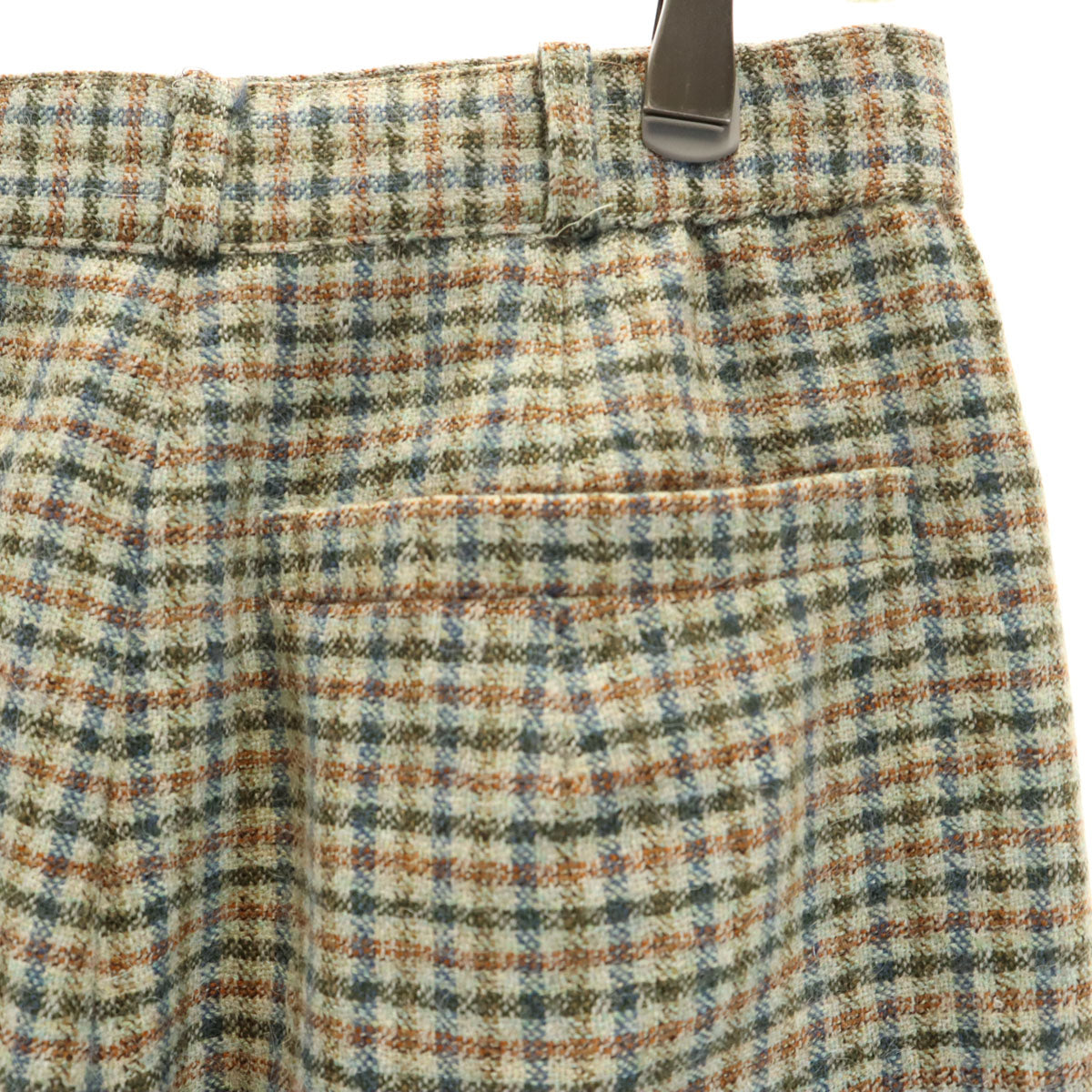 Christian Dior SPORTS クリスチャンディオールスポーツ 90s オールド チェック柄 ライトツイード スラックスパンツ M グレージュ レディース