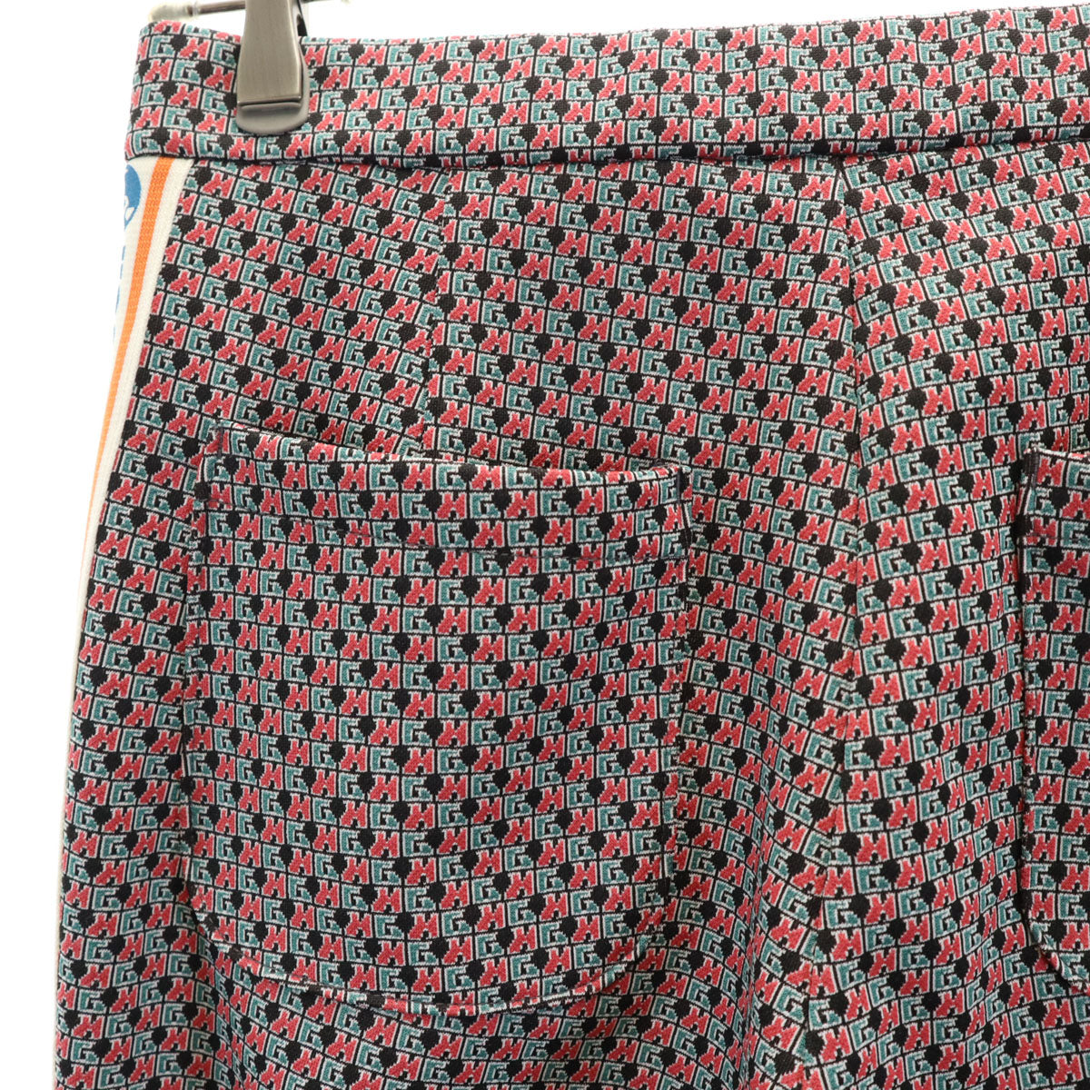 HYSTERIC GLAMOUR ヒステリックグラマー DIZZY & MILKY 日本製 総ロゴ フレアパンツ M マルチ レディース