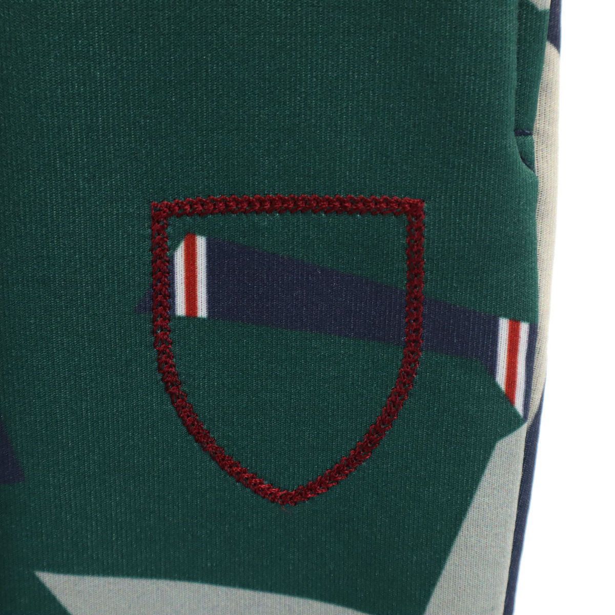 BLACK LABEL CRESTBRIDGE ブラックレーベルクレストブリッジ 日本製 幾何学柄 ジョガーパンツ M グレー メンズ